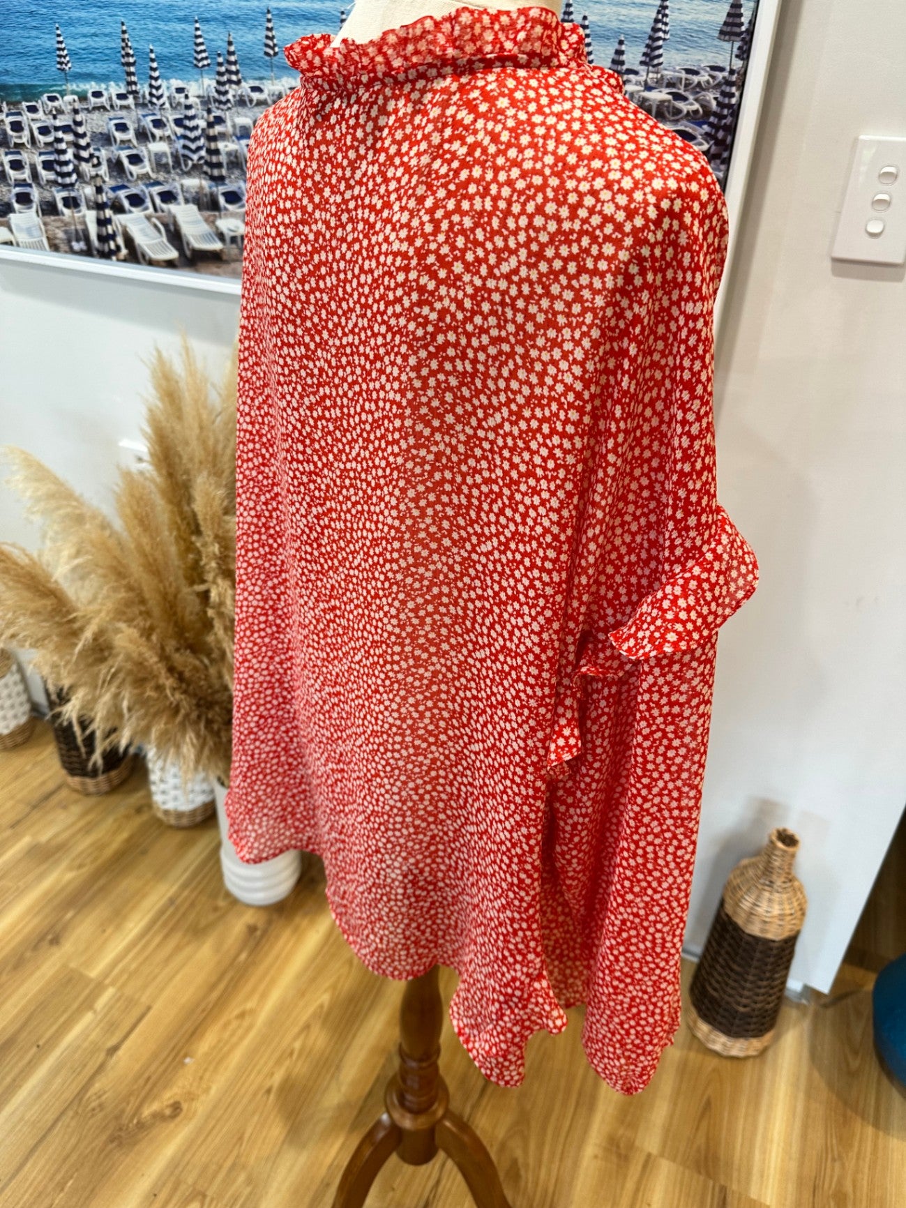 [SALE] Wild Child Blouse Extra Large Red and white