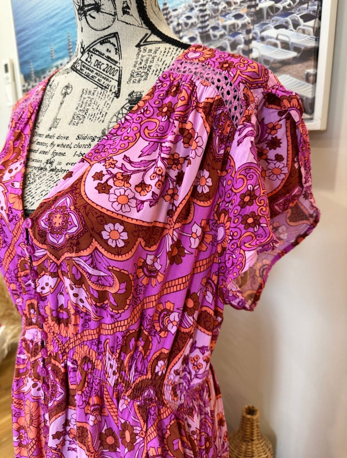 [SALE] Jaase Dress - Size 18 - Pink and Purple