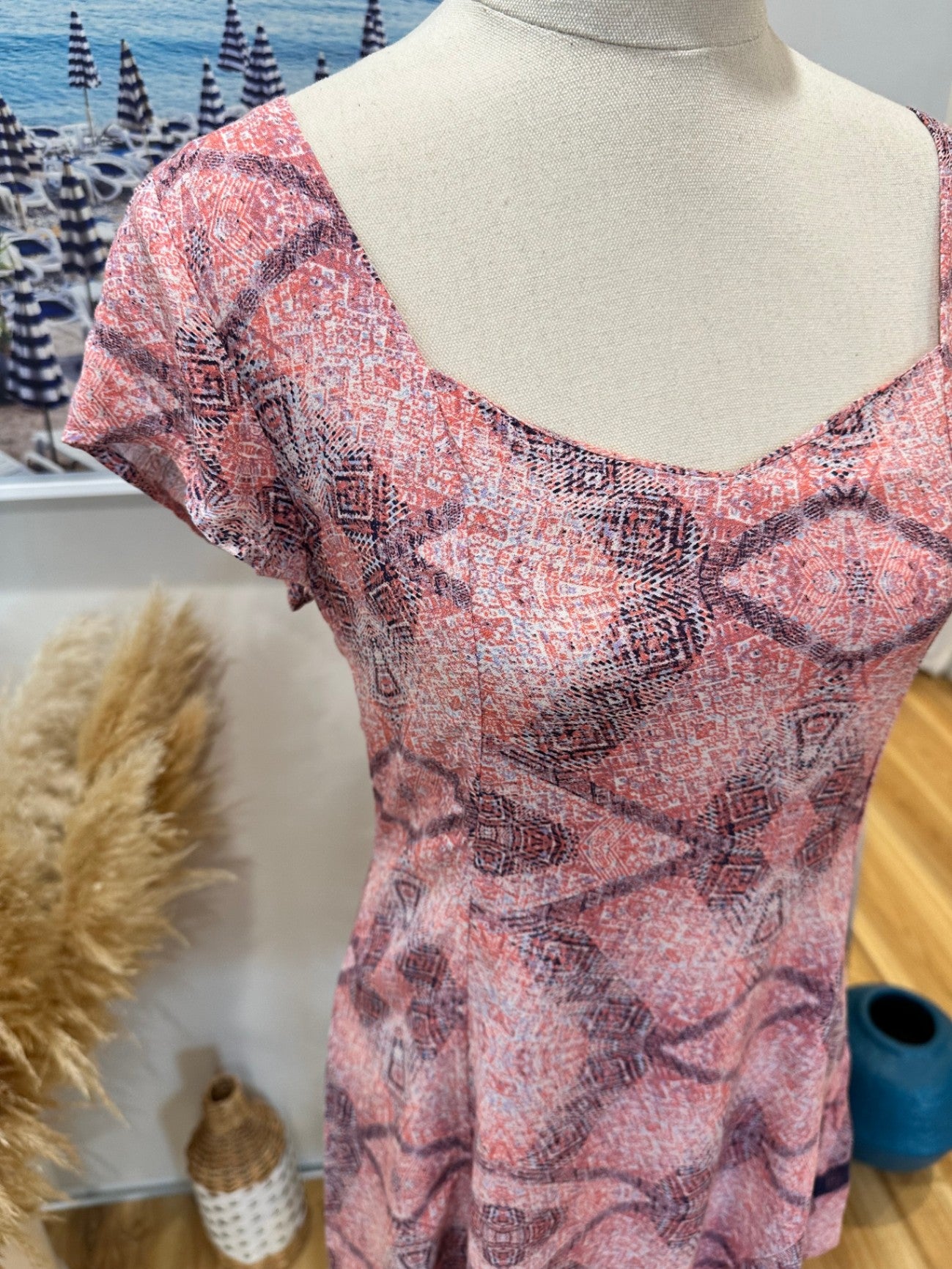[SALE] Volcom Dress 8 Pink and black - New -