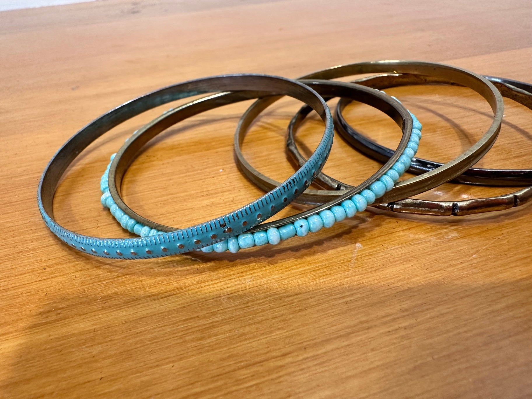 [SALE] Bangles Turquoise/Blue and Brown
