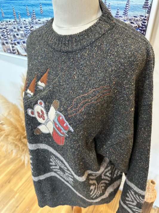 Vintage 90's Gaultier Jumper Medium / Large 85% wool & 15% silk