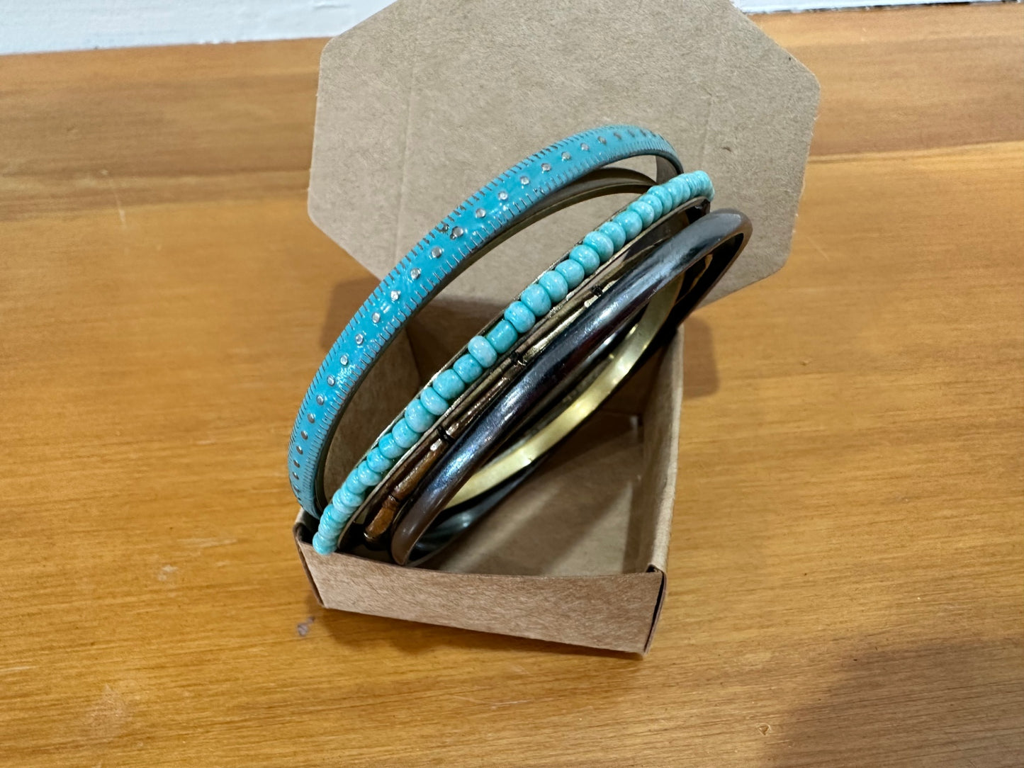[SALE] Bangles Turquoise/Blue and Brown