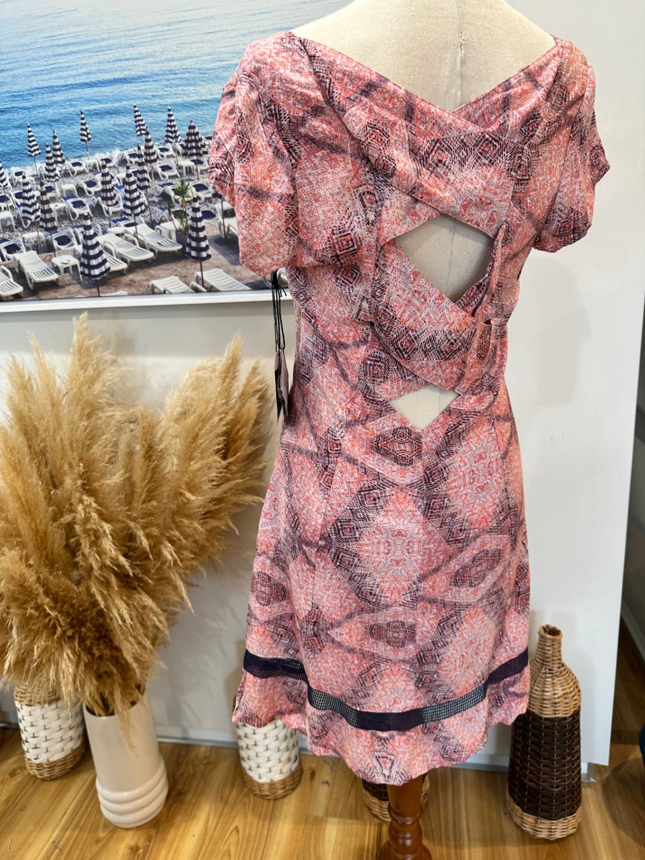 [SALE] Volcom Dress 8 Pink and black - New -