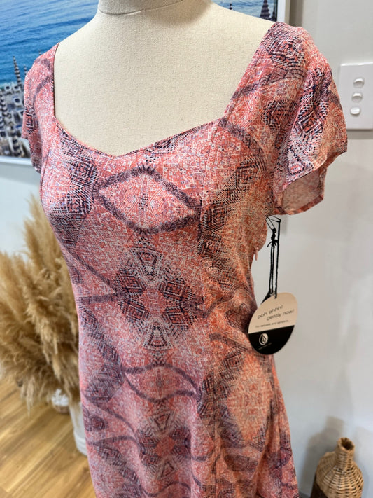 [SALE] Volcom Dress 8 Pink and black - New -