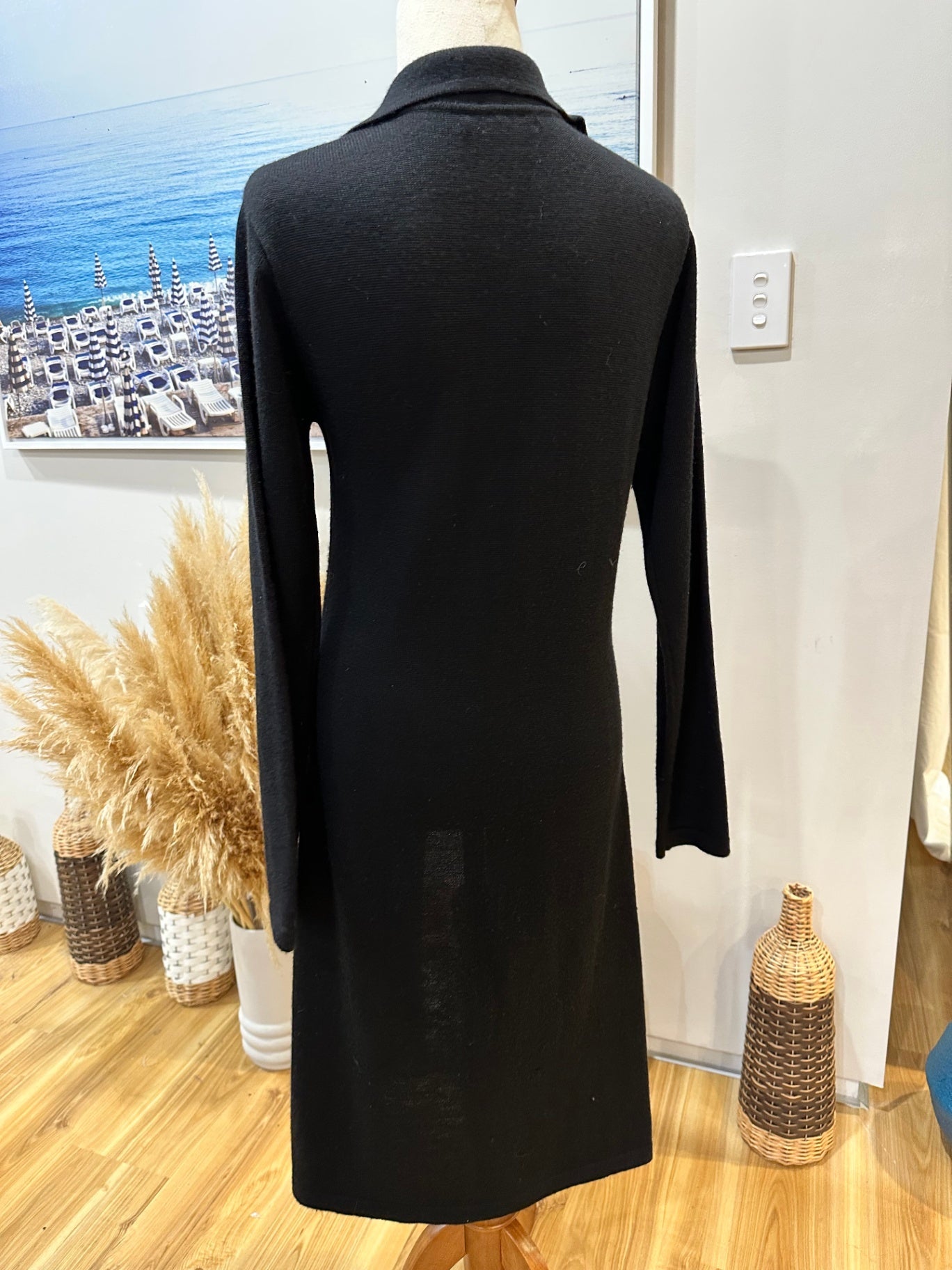 [SALE] Sable & Minx Cardigan 12 Black - 30% wool