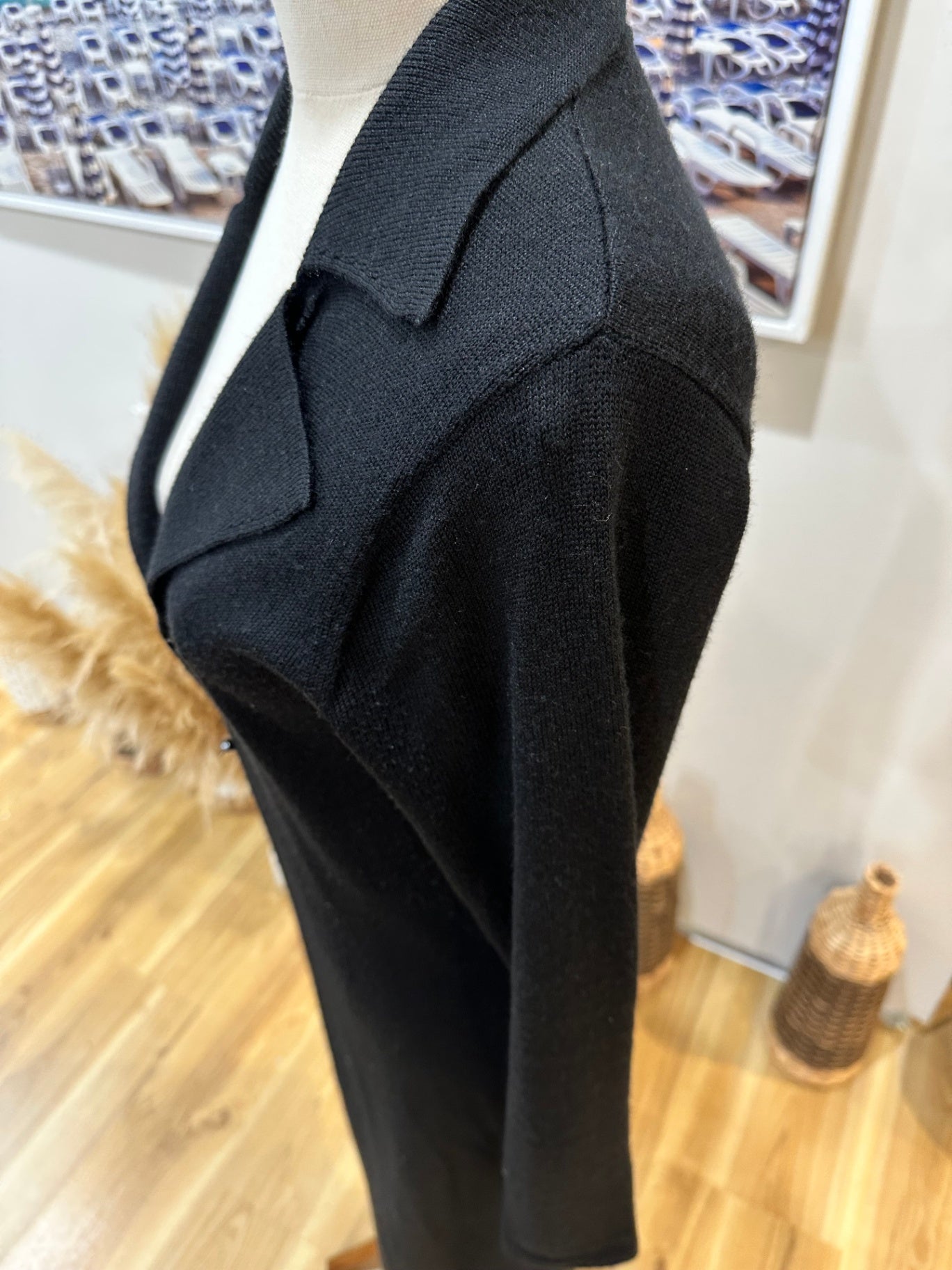 [SALE] Sable & Minx Cardigan 12 Black - 30% wool