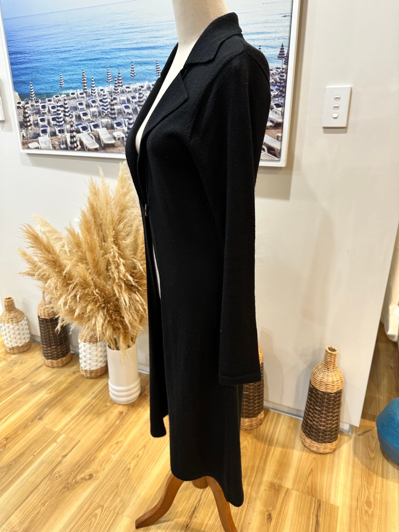 [SALE] Sable & Minx Cardigan 12 Black - 30% wool
