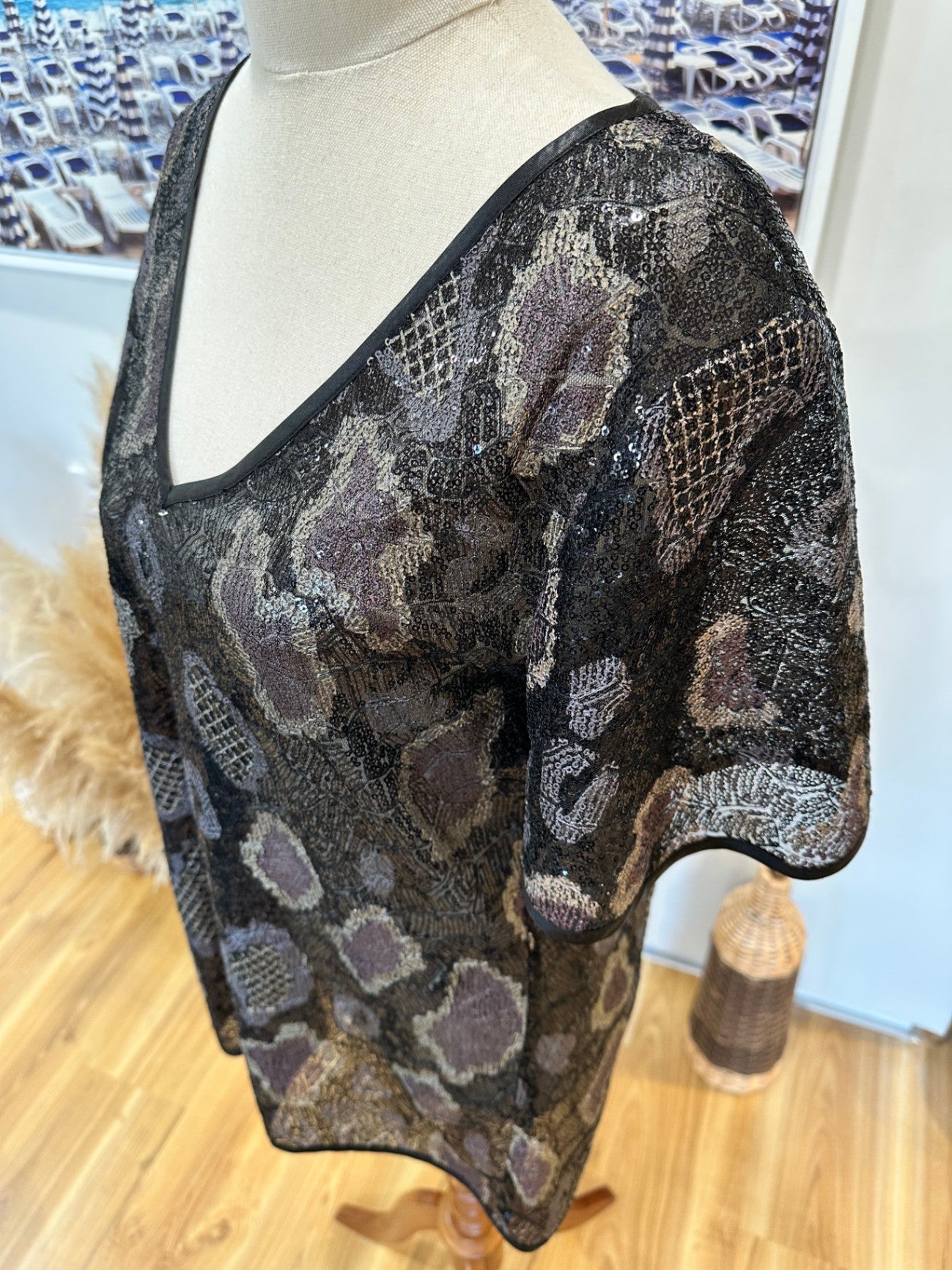 World- Sequin Blouse - Small