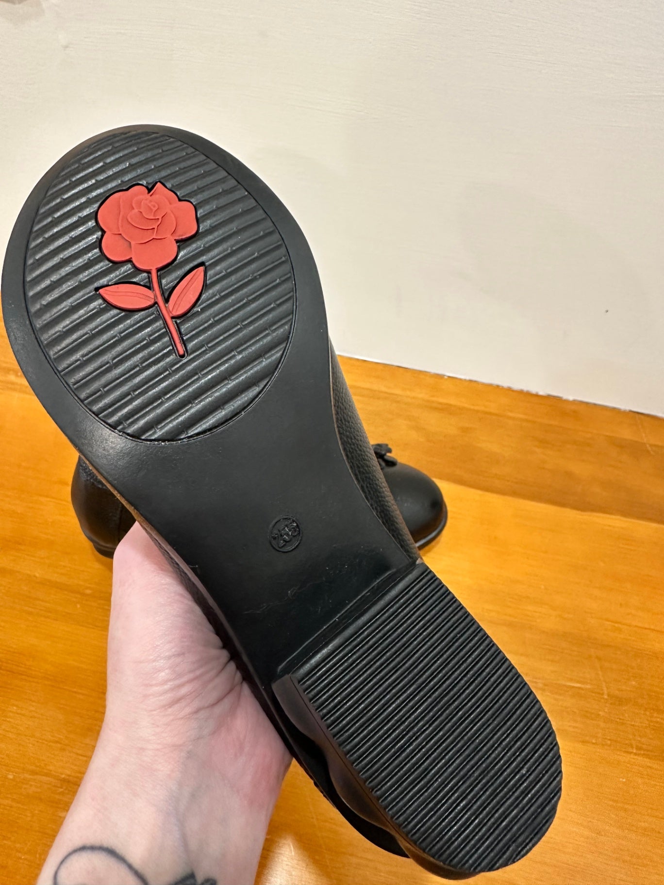 Socofy Shoes 25.5cm - Black Rose