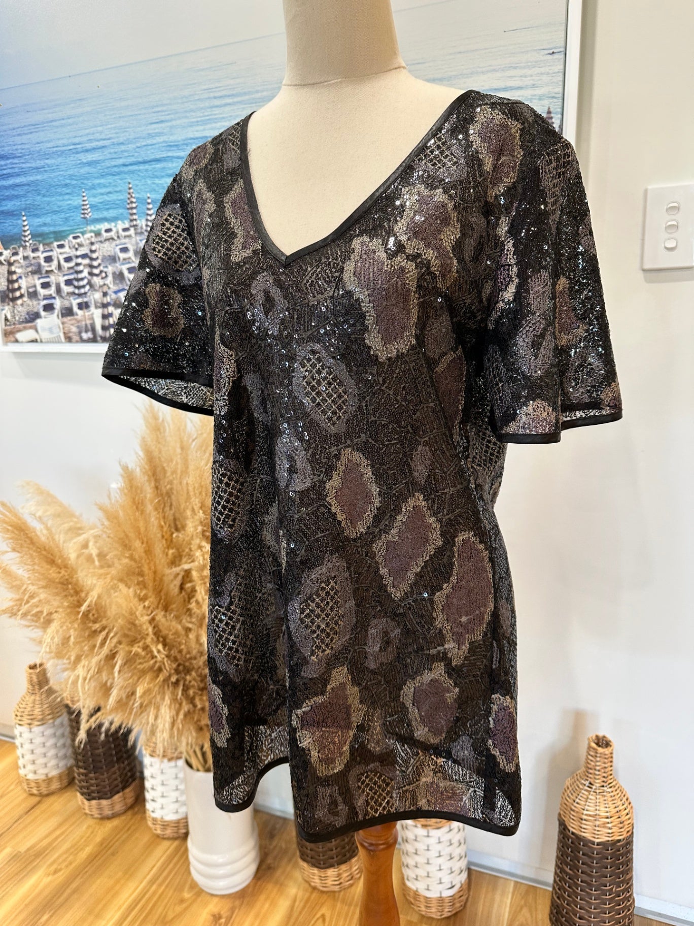 World- Sequin Blouse - Small