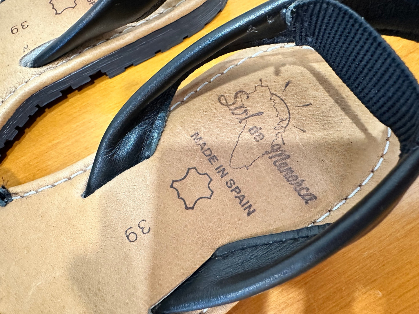 [SALE] Sol de Menorca - Avarcas Sandals - size 39 Black