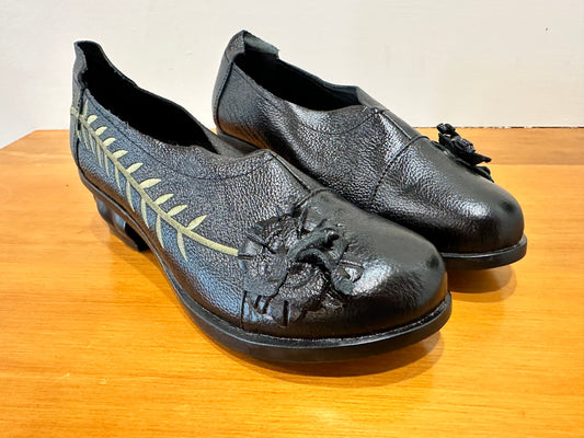 Socofy Shoes 25.5cm - Black Rose