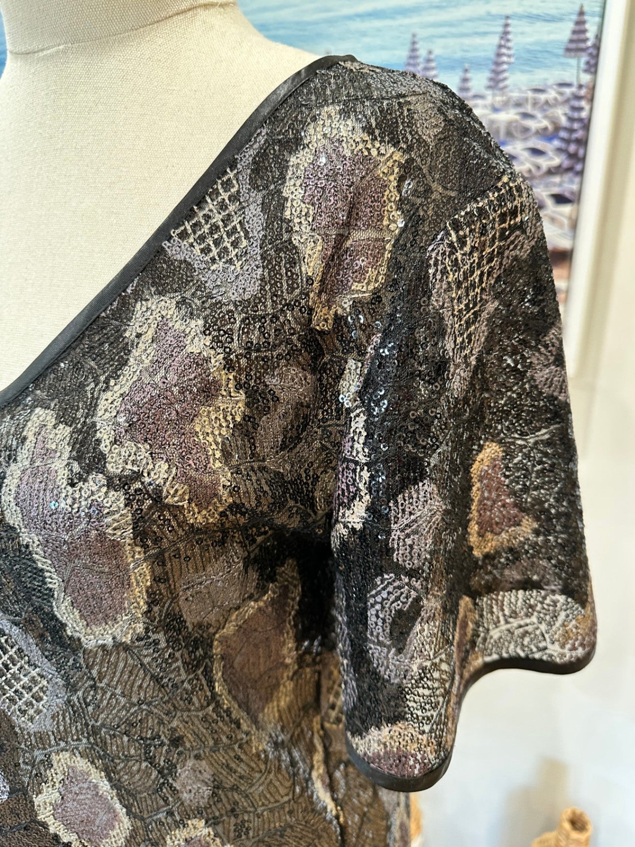 World- Sequin Blouse - Small