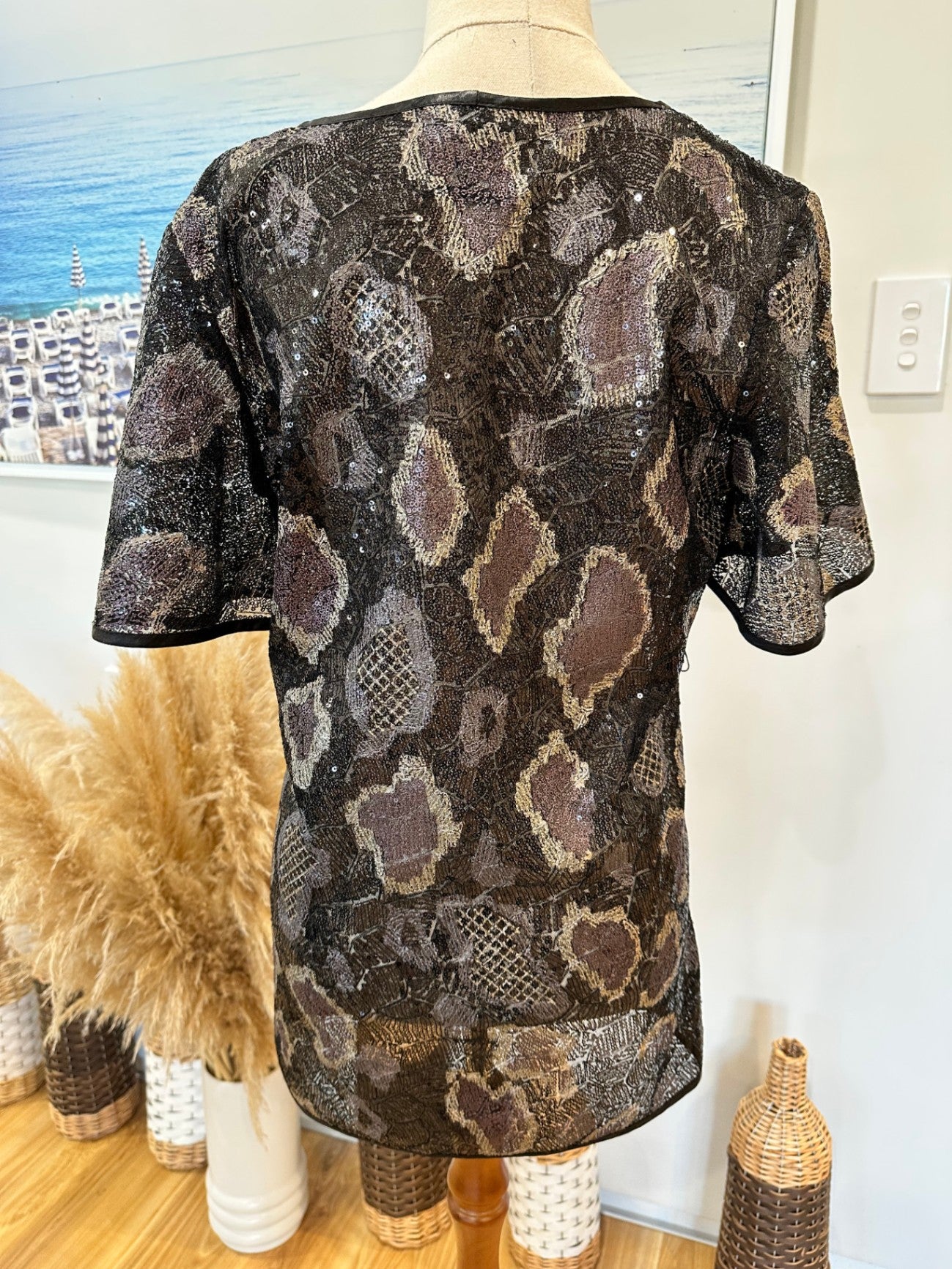 World- Sequin Blouse - Small