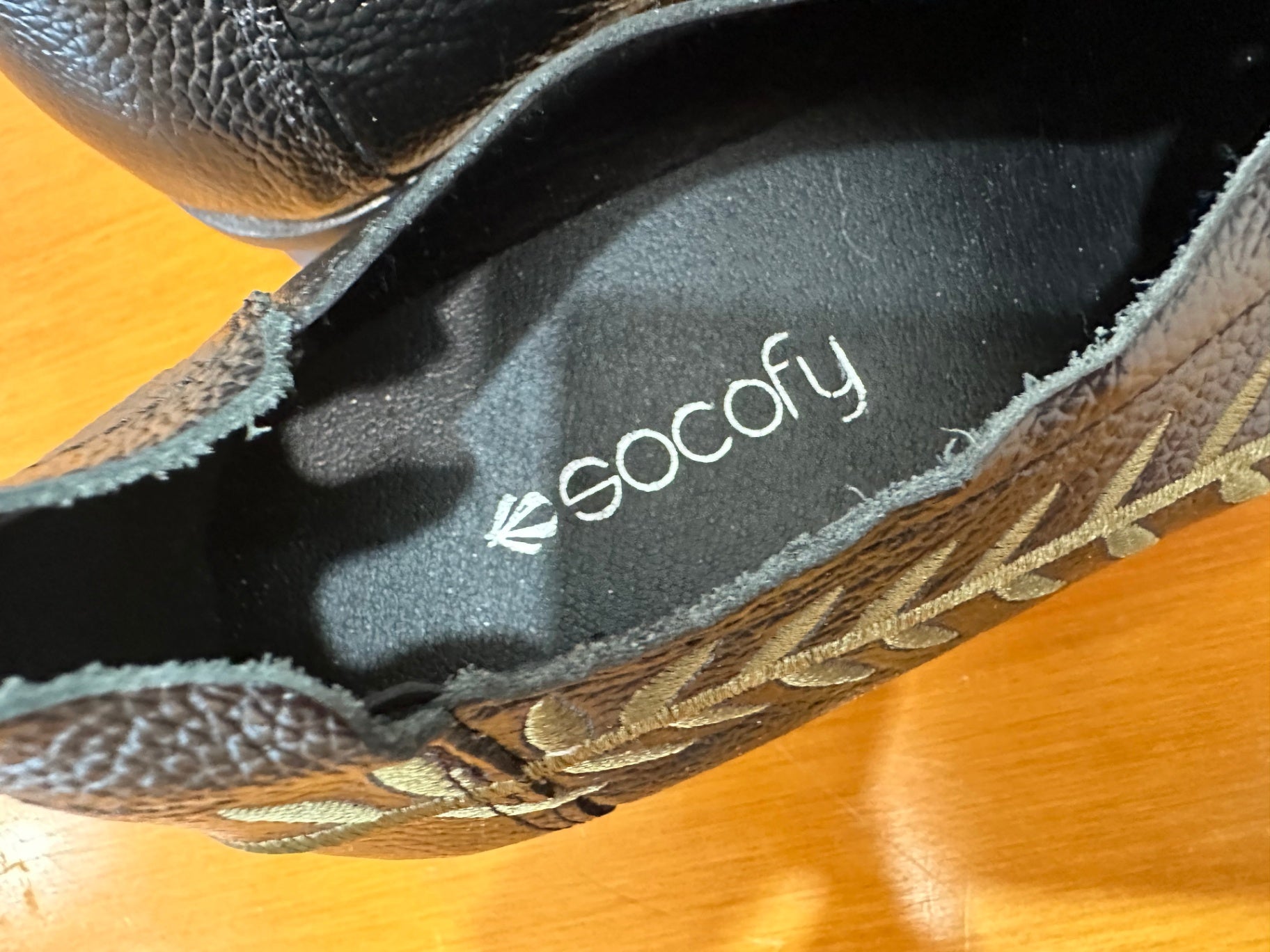 Socofy Shoes 25.5cm - Black Rose