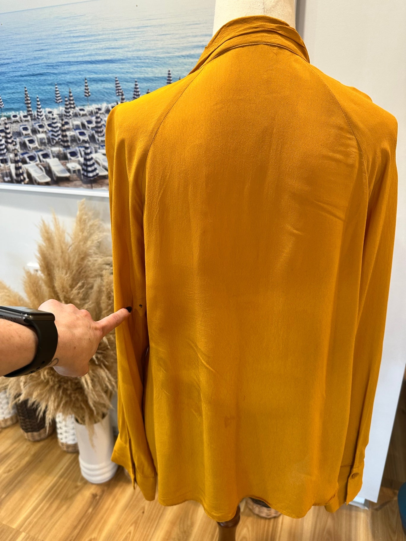 [SALE] Zara Blouse Medium Mustard