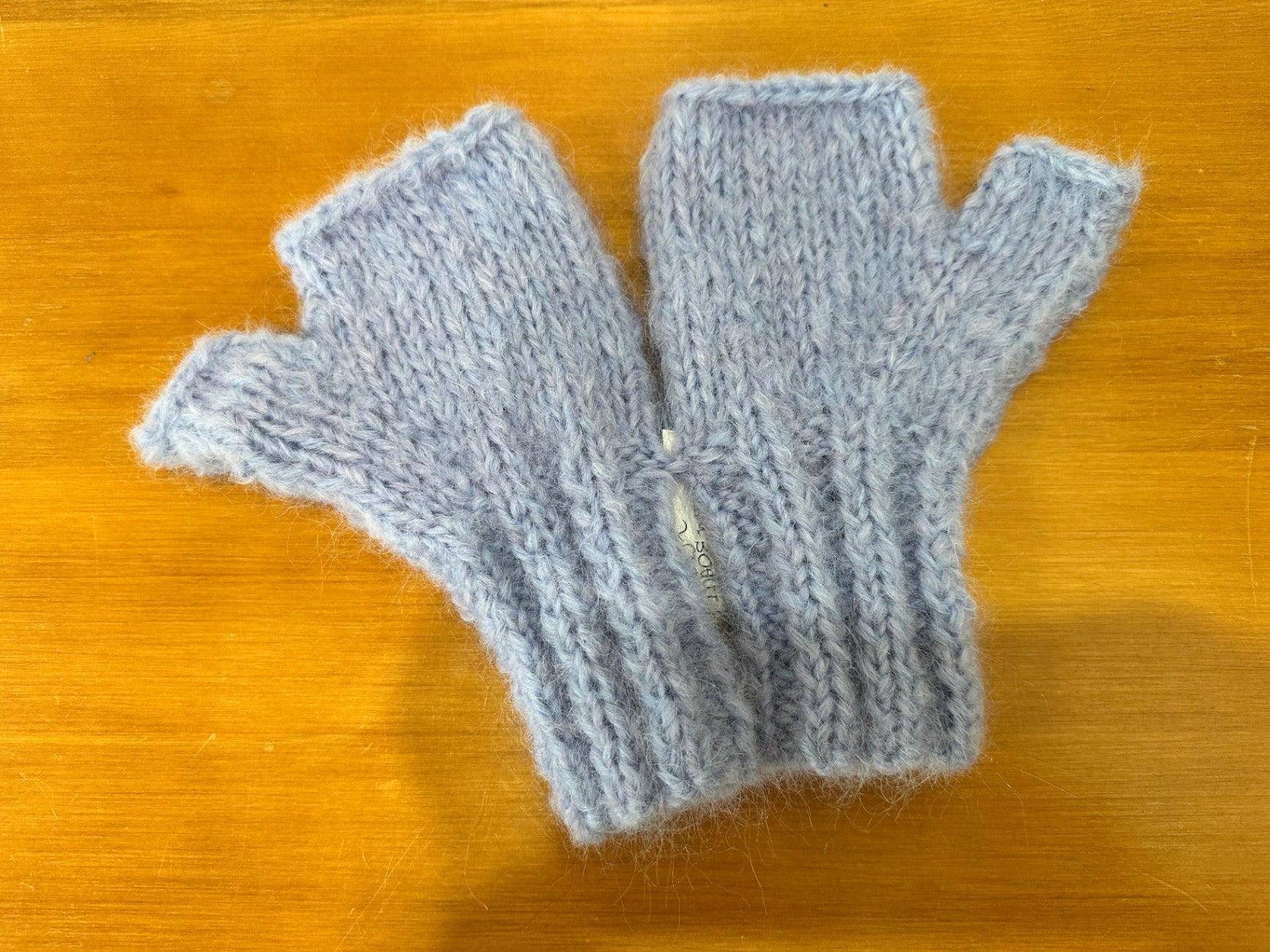 Made in New Brighton Mittens Pale Blue