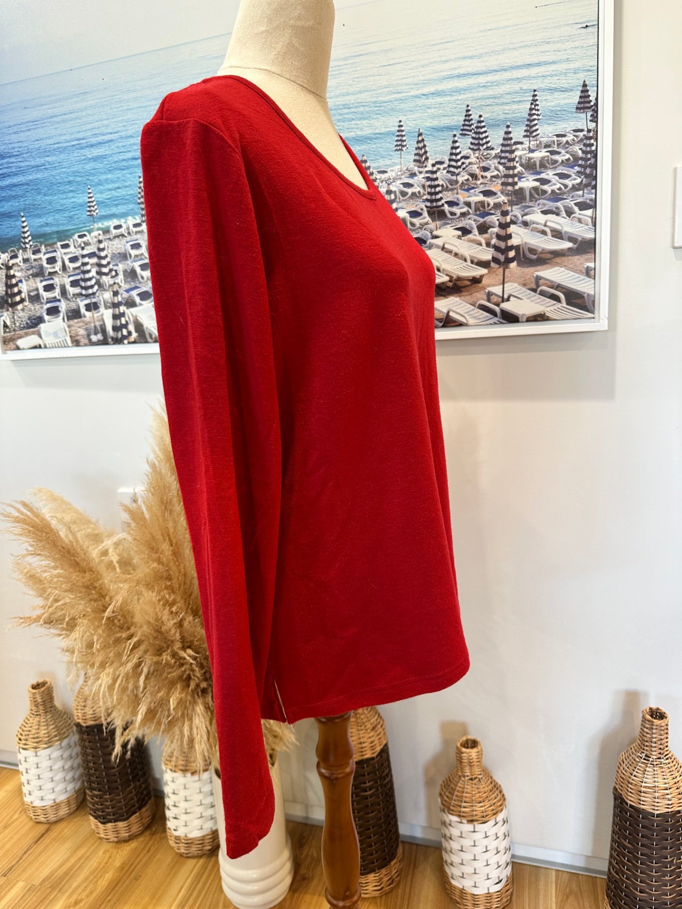 [SALE] ReVue Top 14 Red Merino