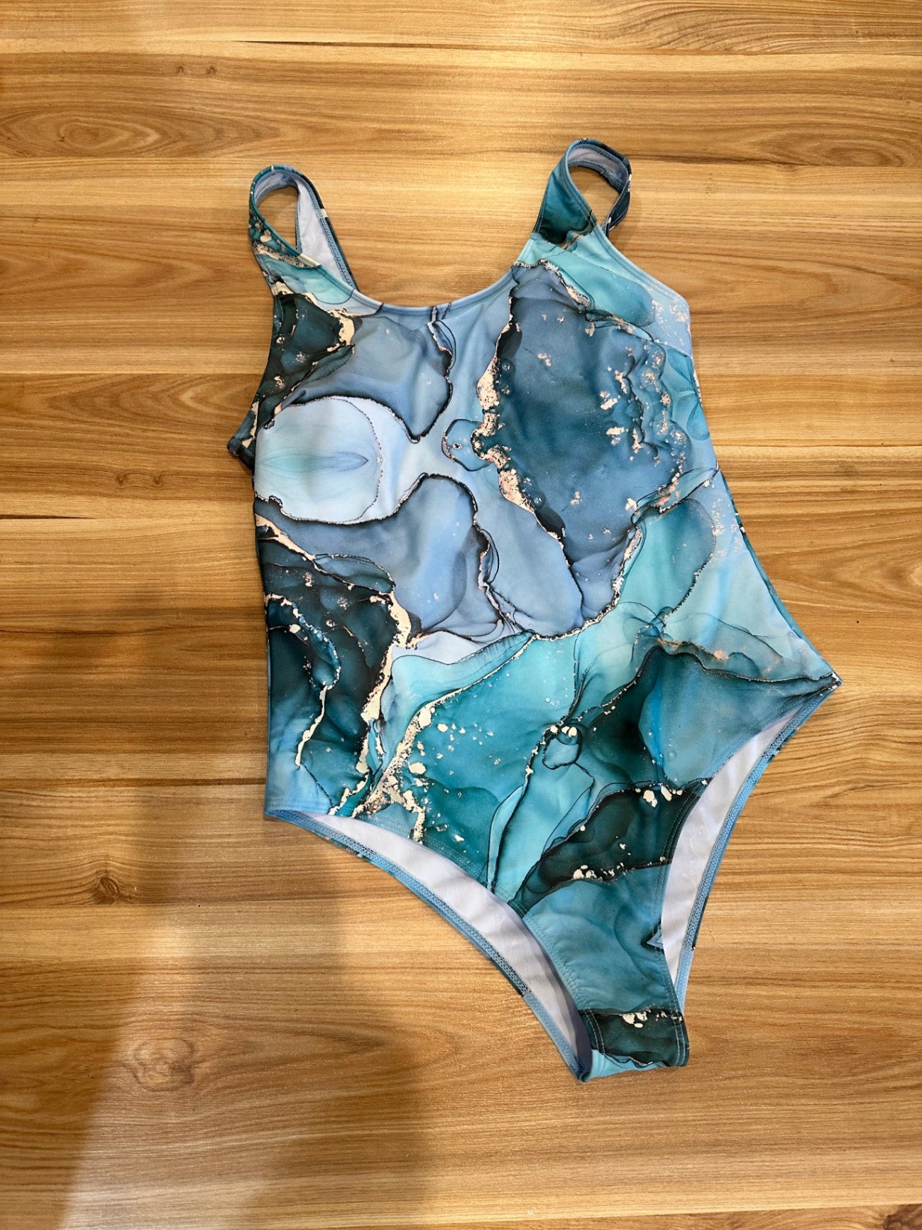 [SALE] Swimwear Blue and green Marble look - New