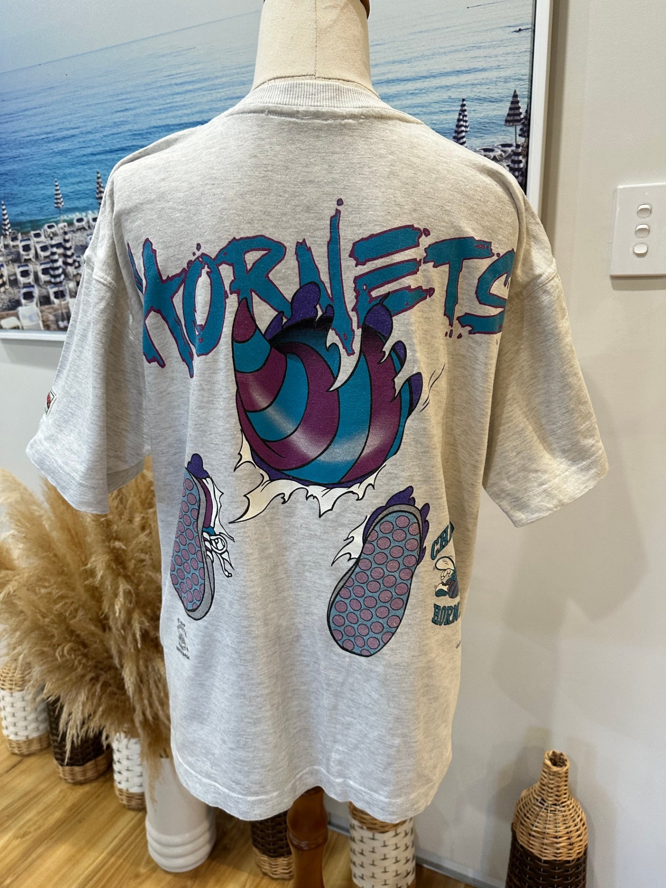 Vintage 90's - Charlotte Hornet's T-shirt -  Small 