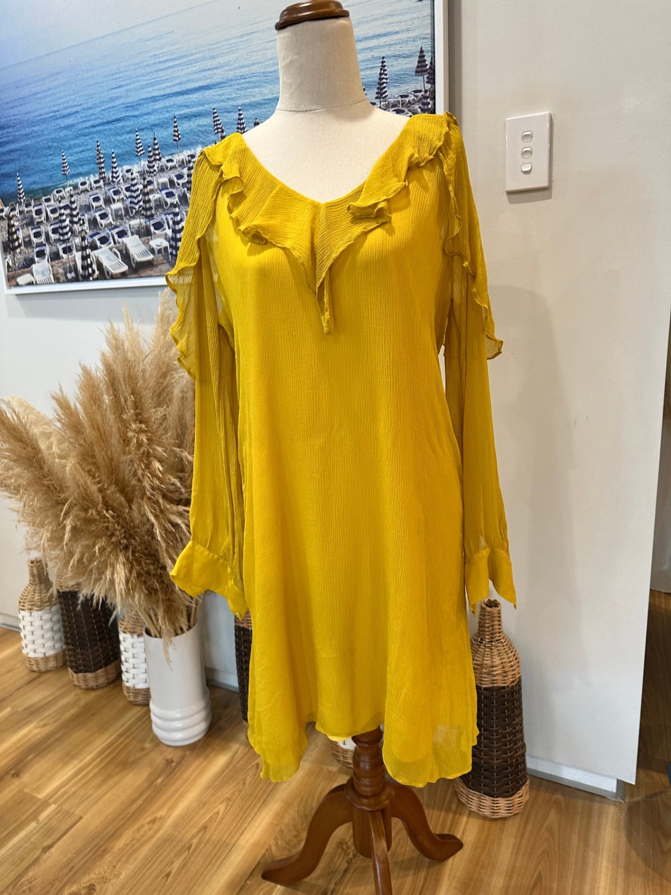 [SALE] Storm Dress 10 Yellow