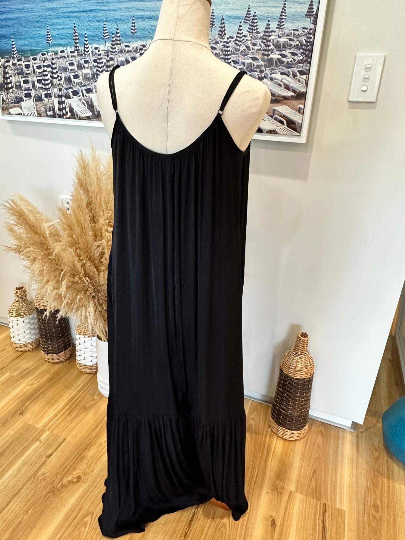 [SALE] Decjuba Maxi Dress 8 Black - New