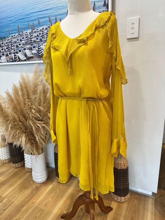[SALE] Storm Dress 10 Yellow