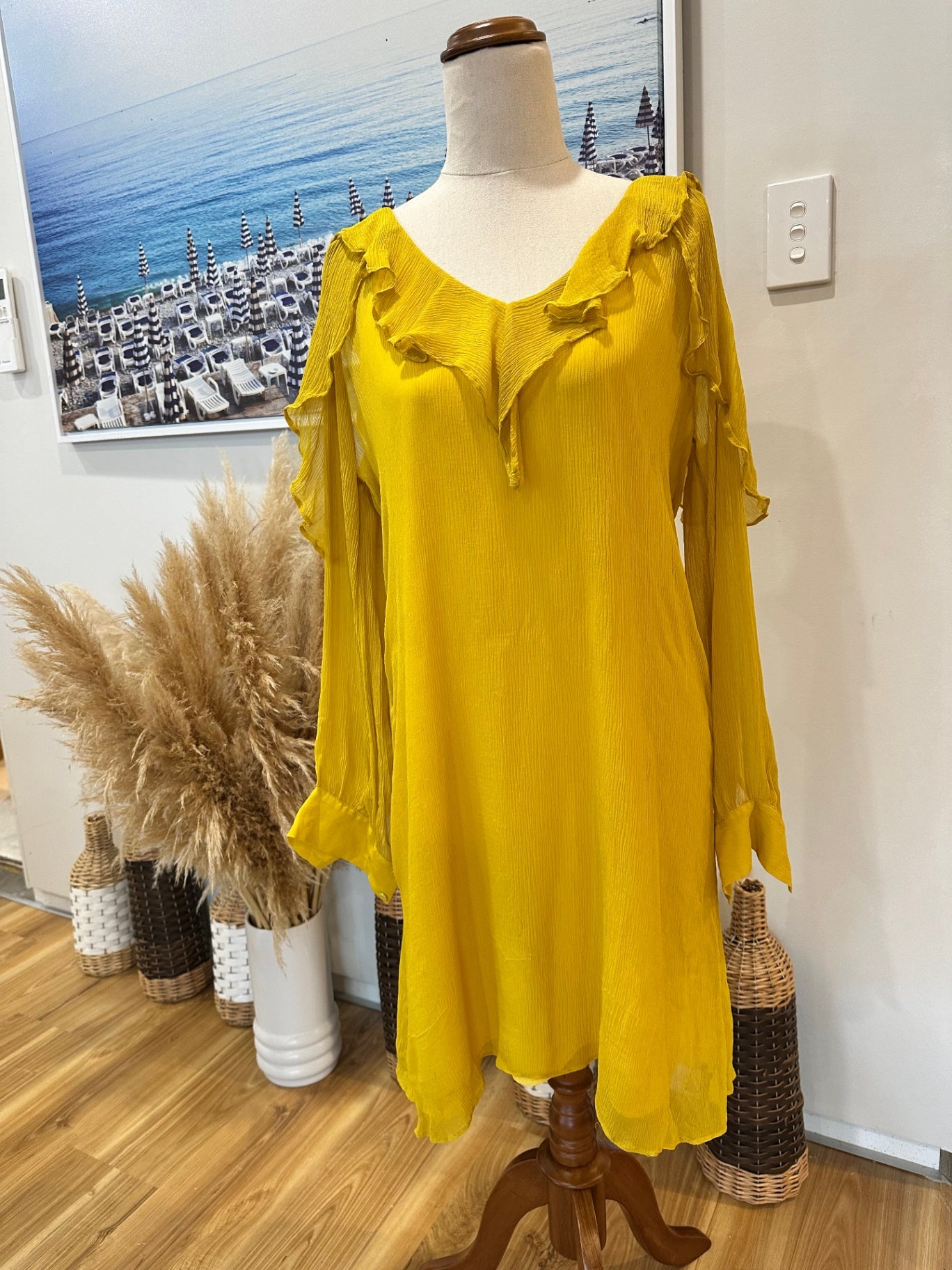 [SALE] Storm Dress 10 Yellow