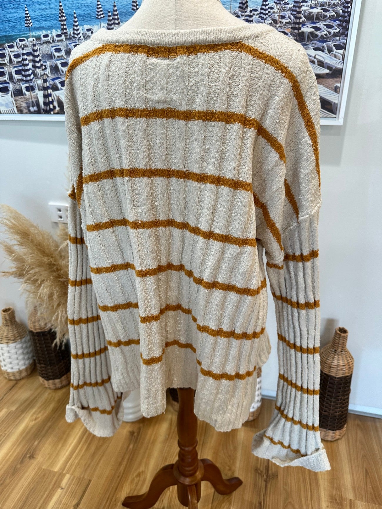 [SALE] Rip Curl - Jumper - Medium / Large - Beige + Mustar