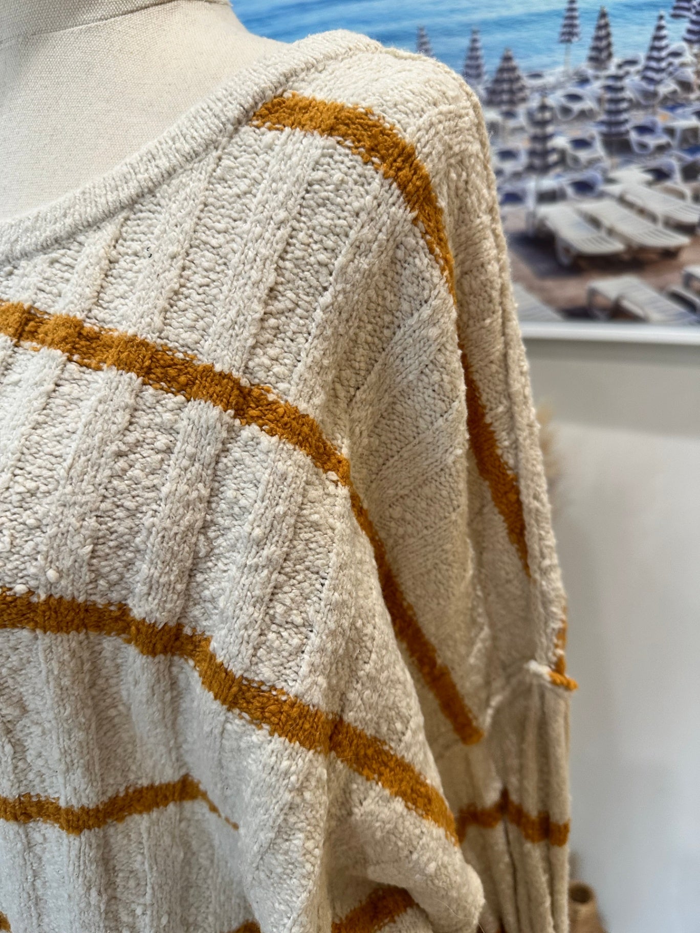 [SALE] Rip Curl - Jumper - Medium / Large - Beige + Mustar