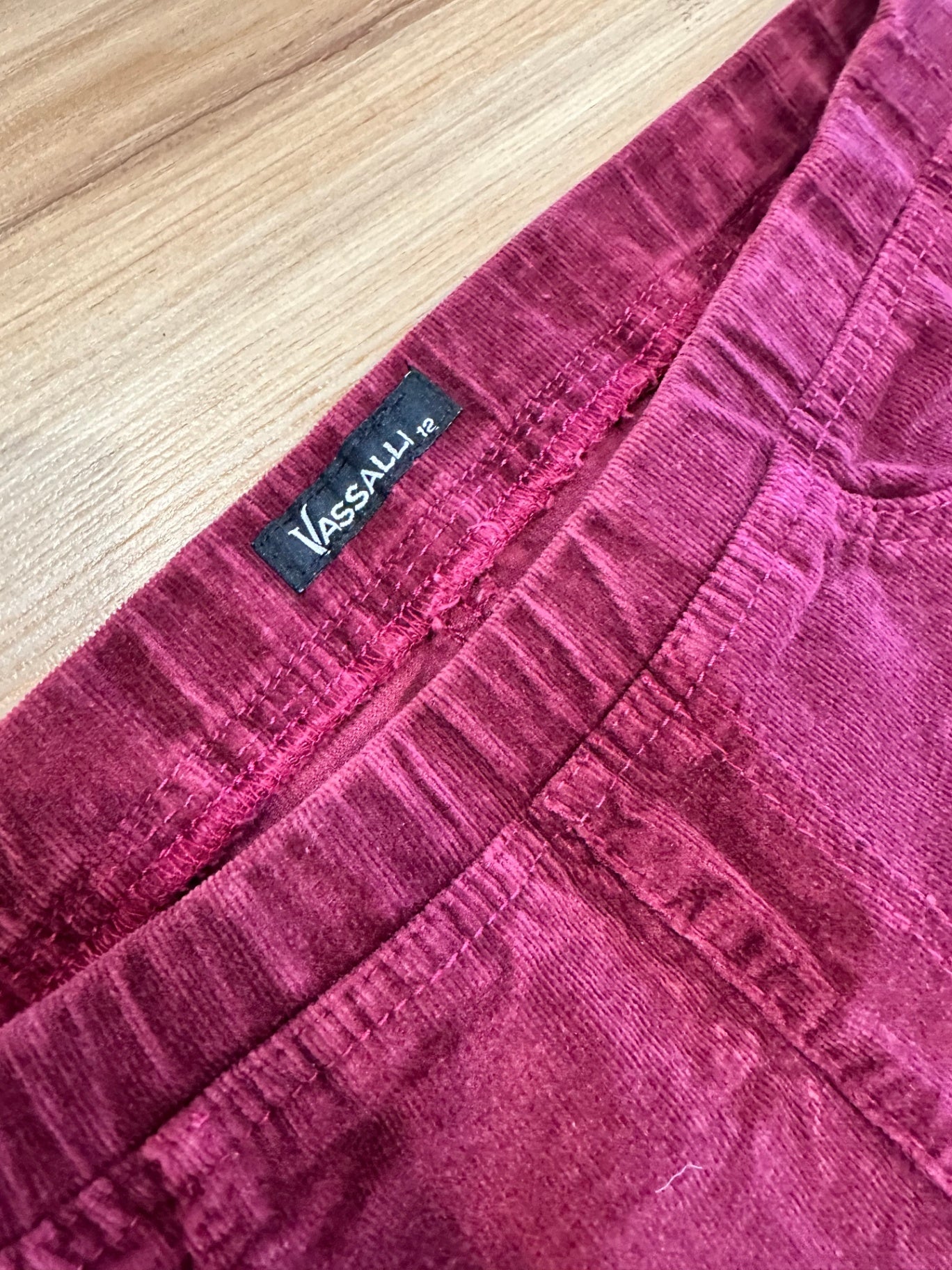Vassalli Pants 12 Burgundy