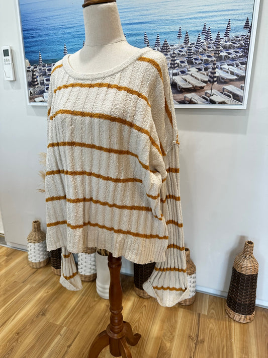 [SALE] Rip Curl - Jumper - Medium / Large - Beige + Mustar