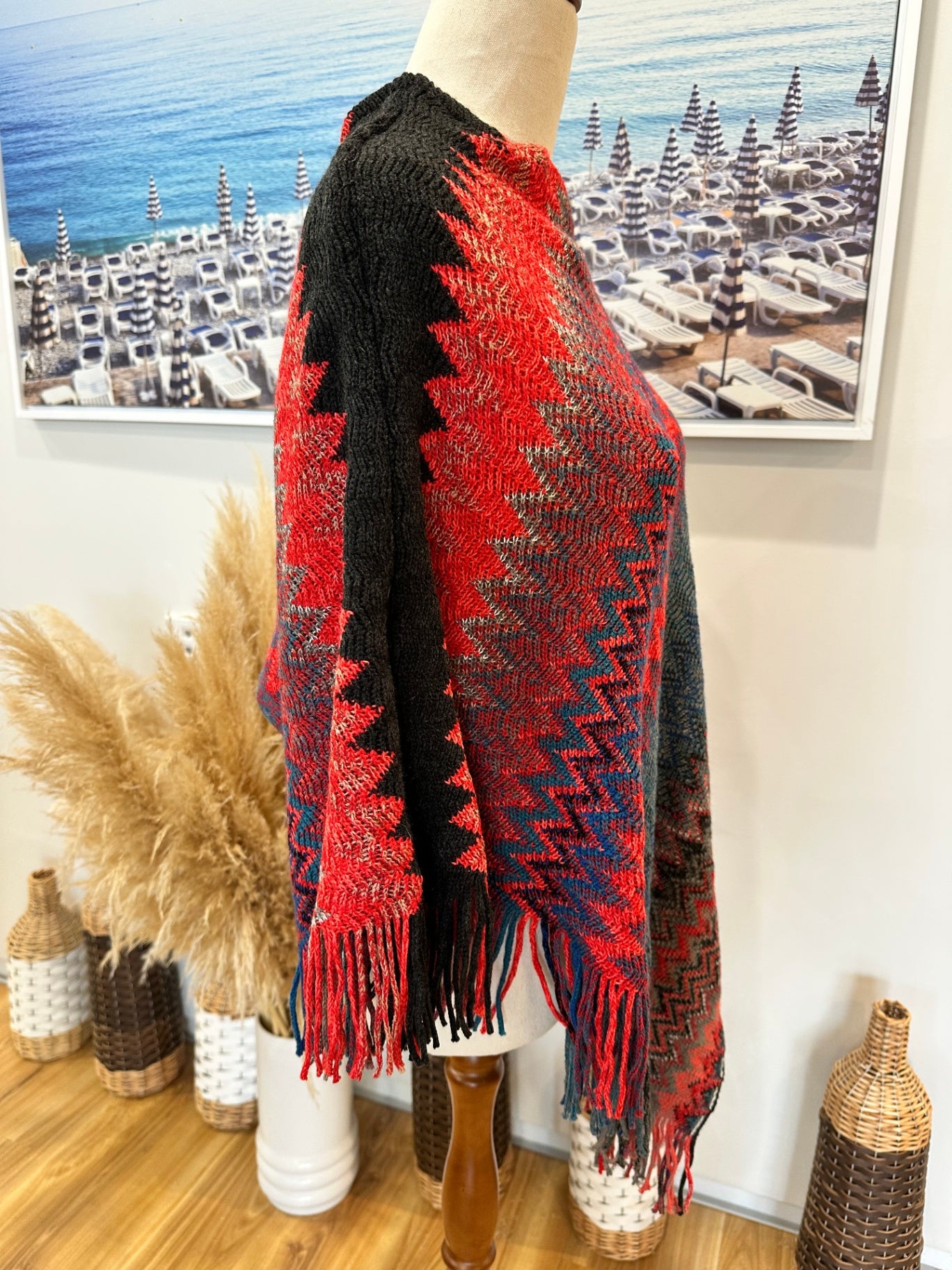 [SALE] Missoni-esque Poncho - One Size