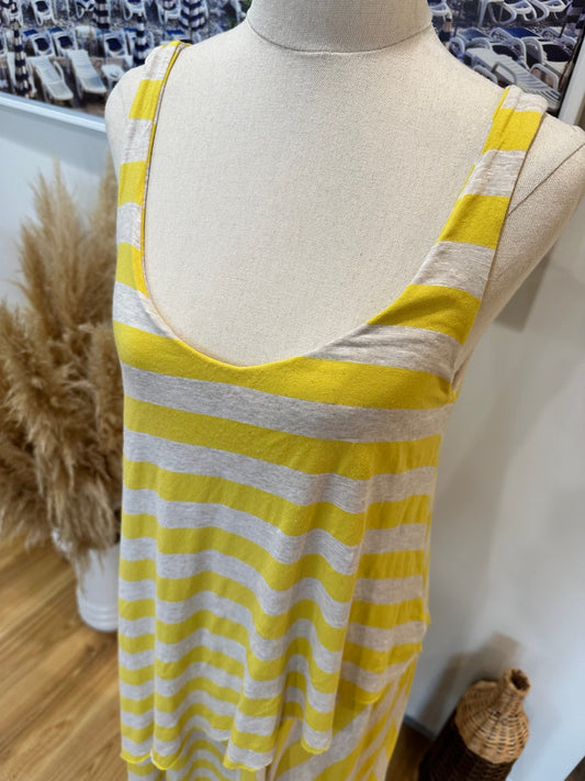 [SALE] Plural Dress Small Yellow and beige