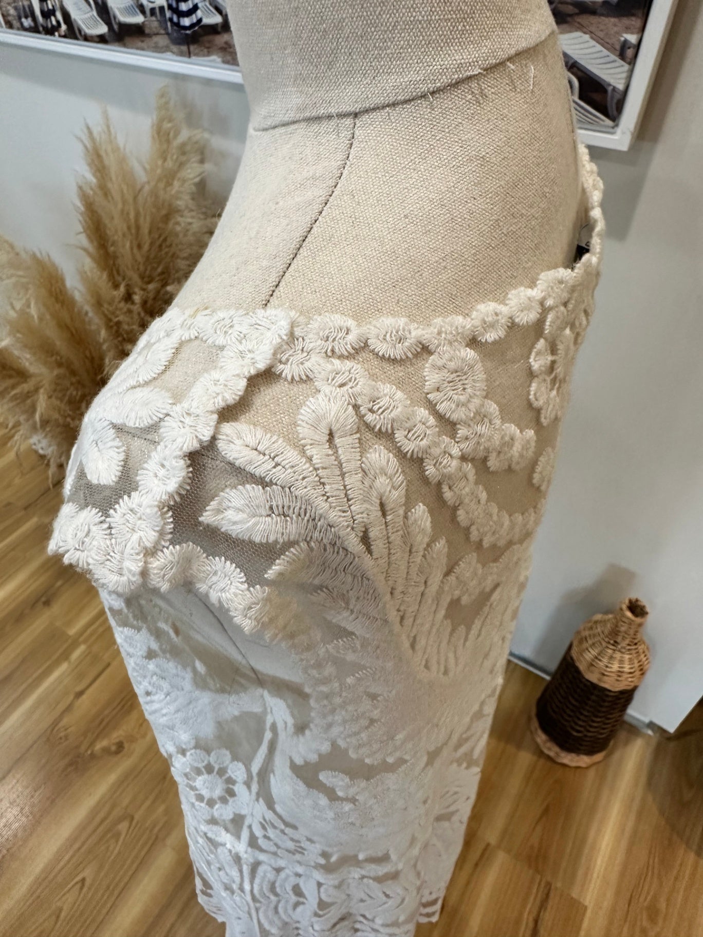 Zara Dress Small Cream/Off-white