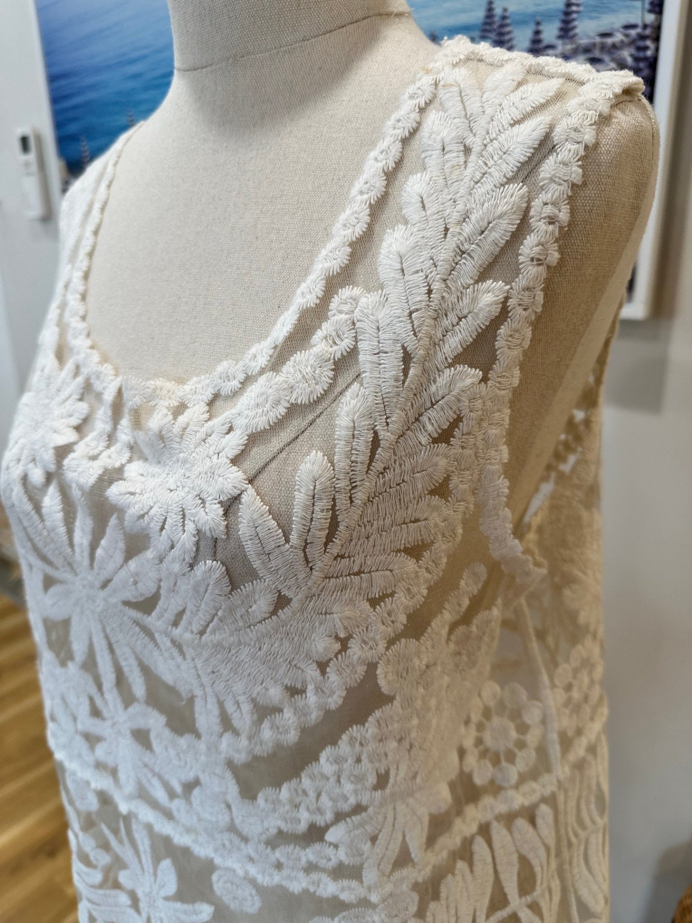 Zara Dress Small Cream/Off-white