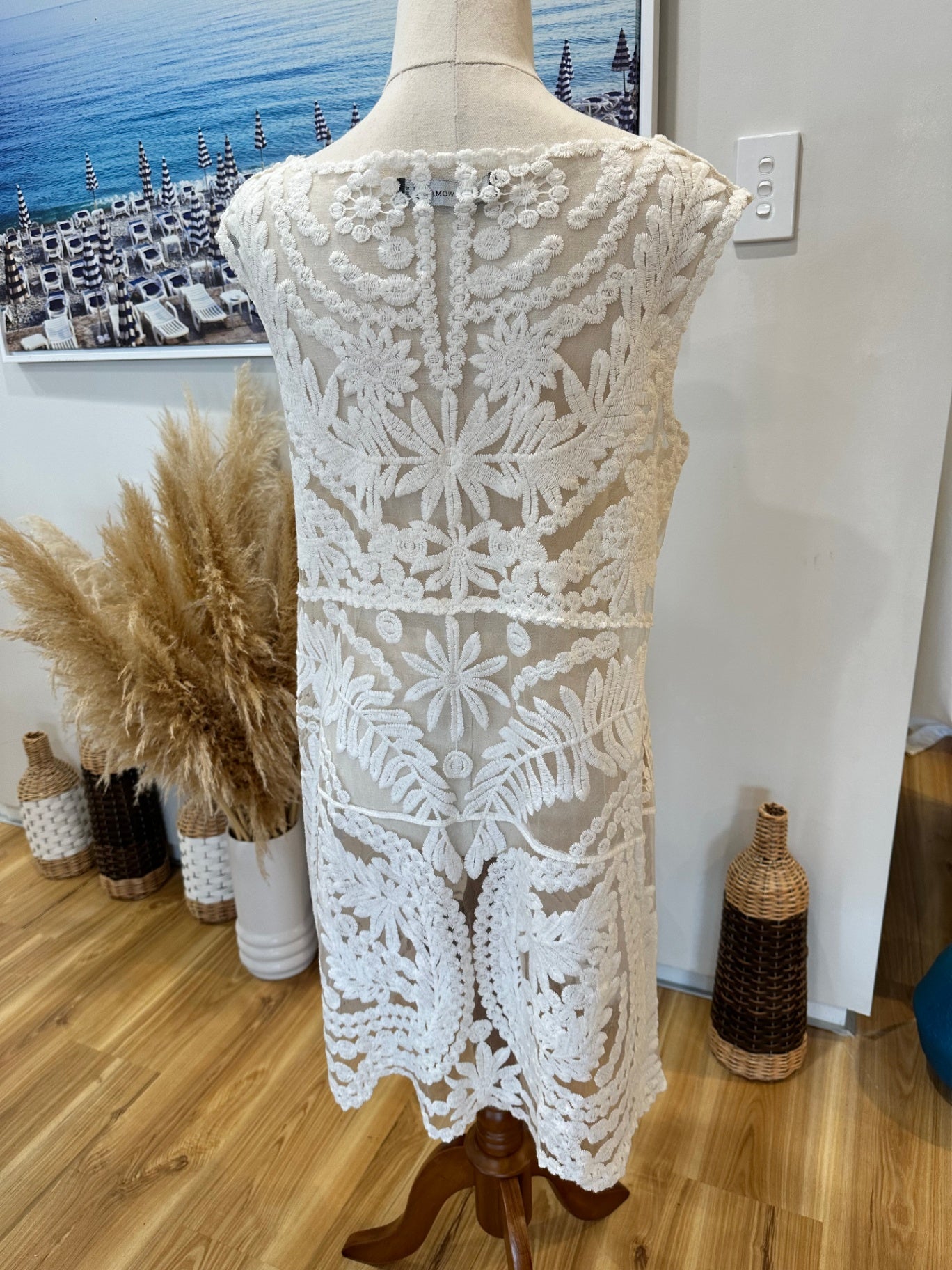 Zara Dress Small Cream/Off-white