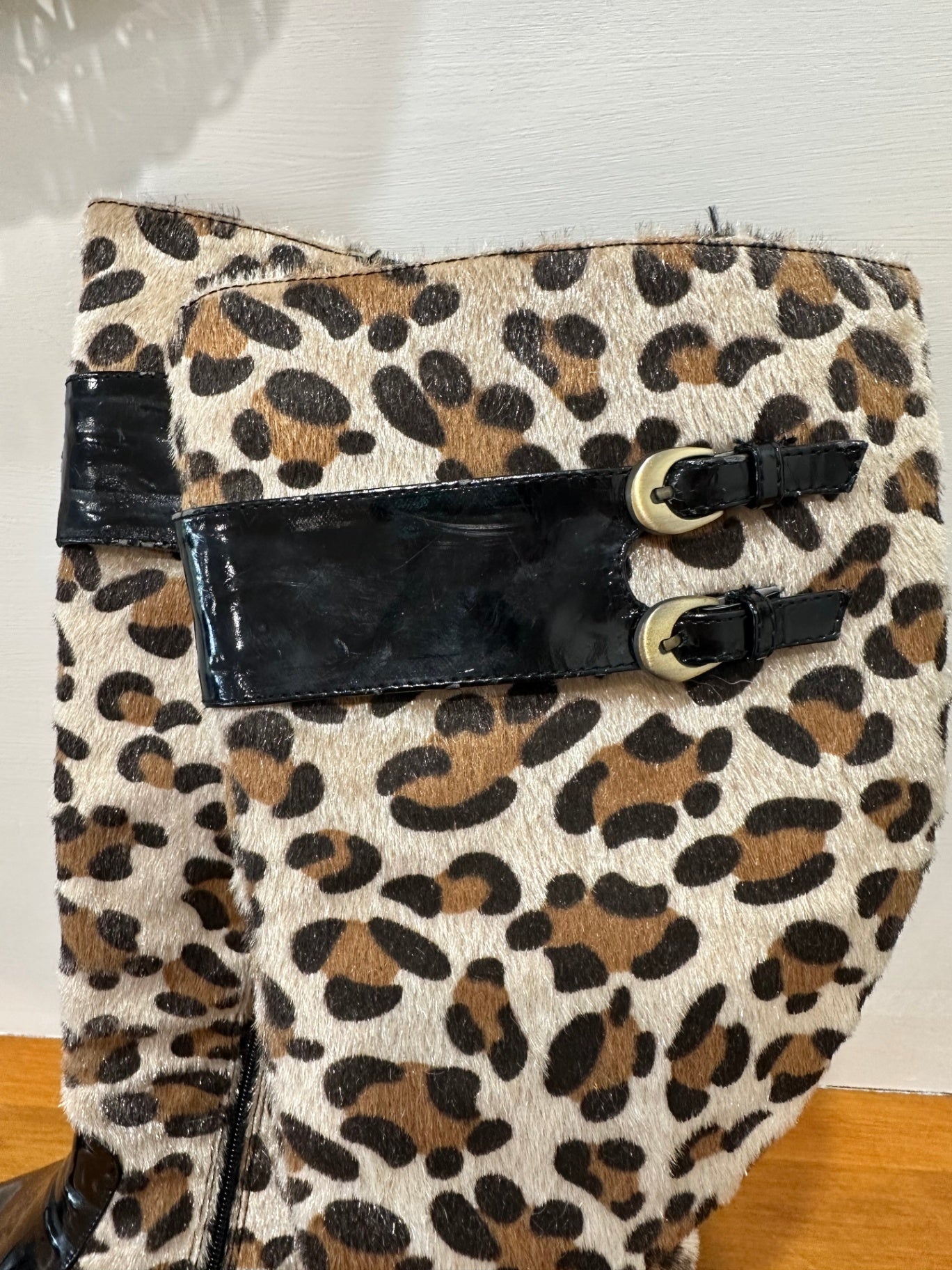 [SALE] Maher Boots 38 Leopard print with black accents