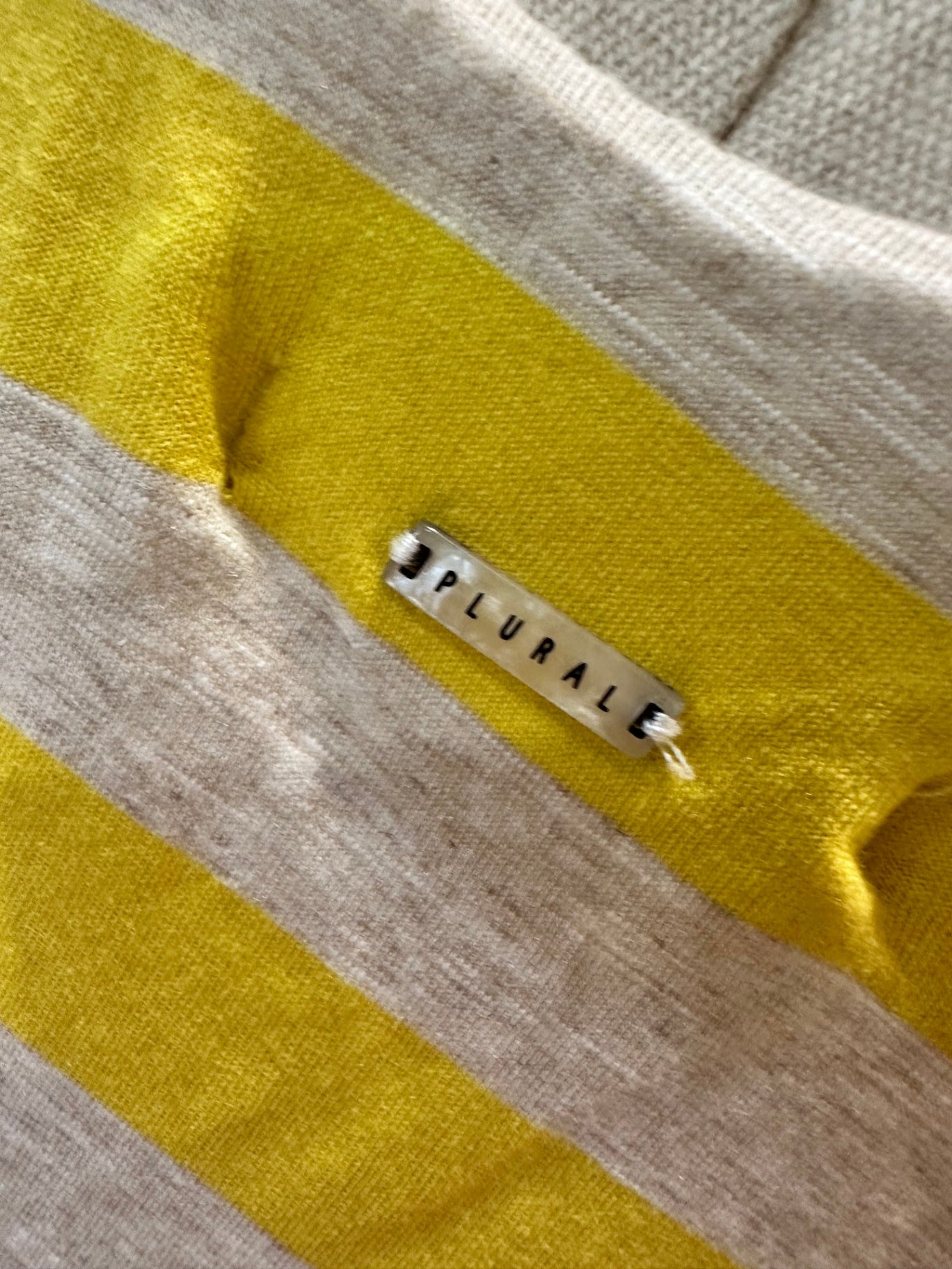 [SALE] Plural Dress Small Yellow and beige