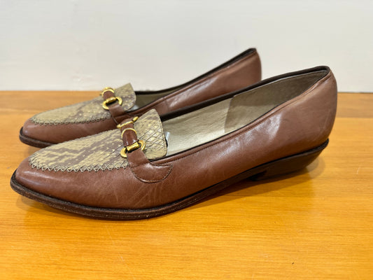 [SALE] Vintage 80's leather loafers - Size 10