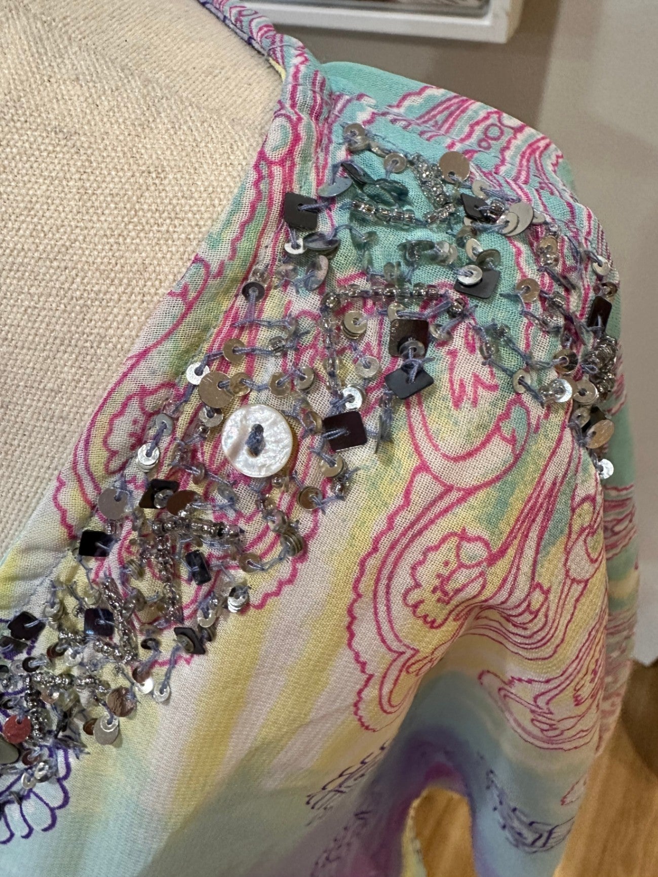 [SALE] Pastel Kaftan - 14 - Peep Shoulders
