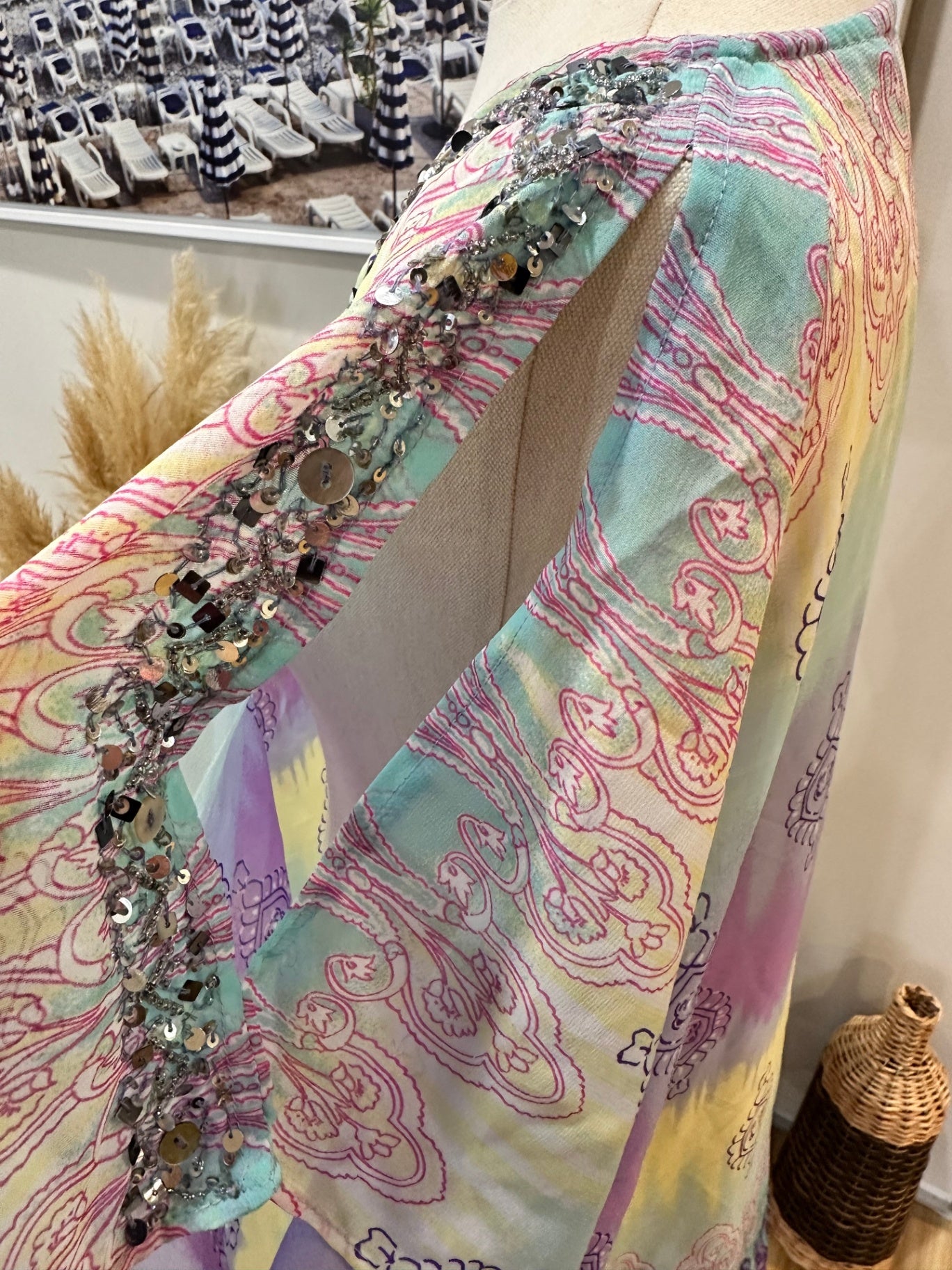 [SALE] Pastel Kaftan - 14 - Peep Shoulders