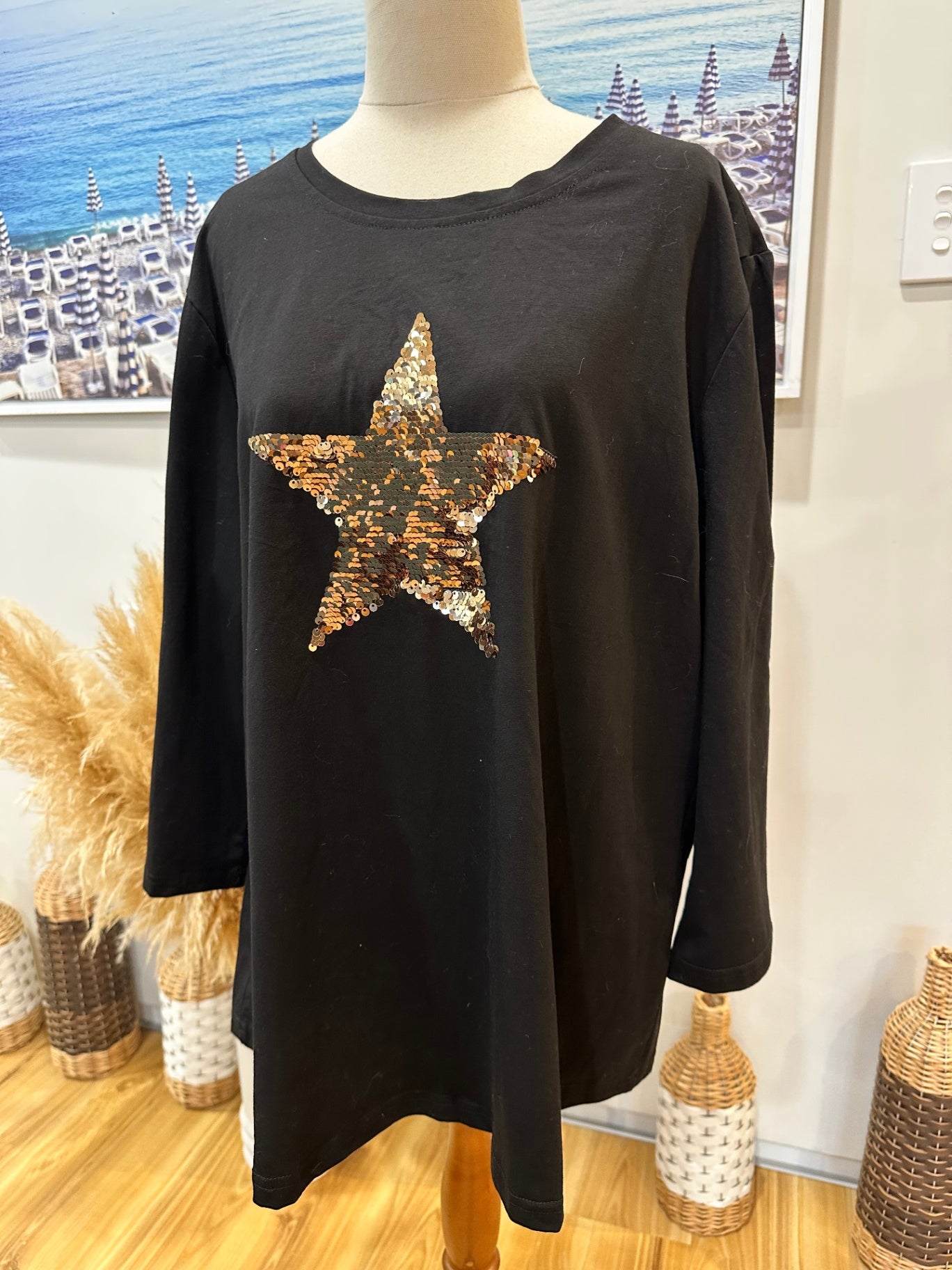 [SALE] Freez - Sequin Long Sleeve Top - 22