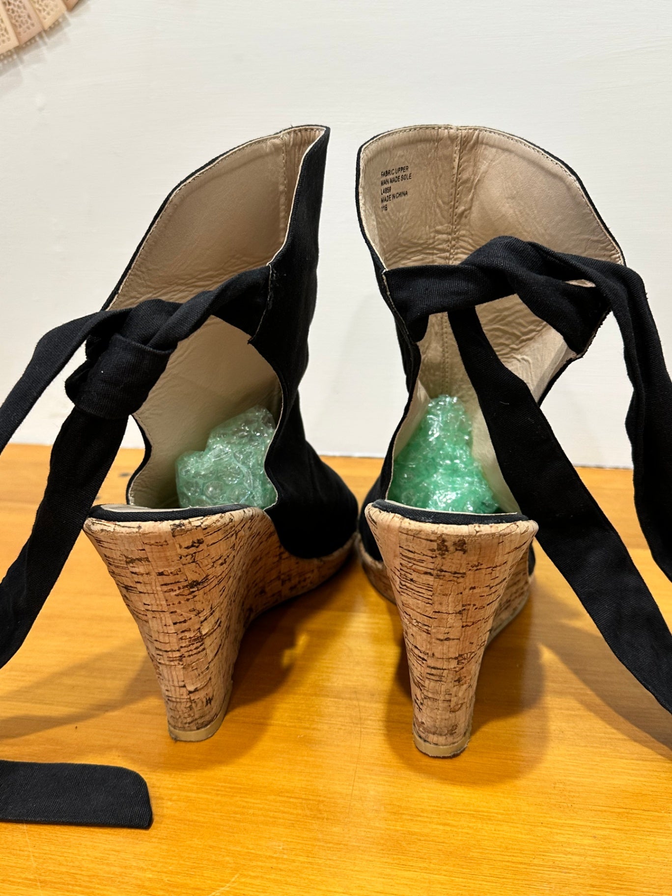 [SALE] Diba - Cork Peep Toe Wedges - Size 11