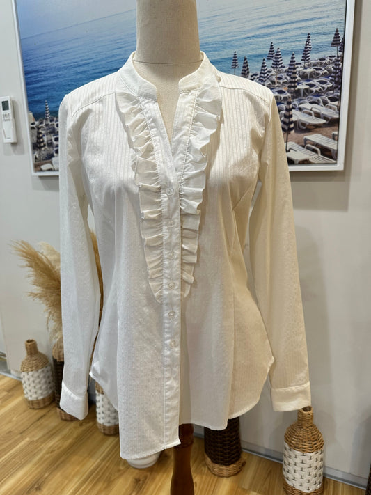 [SALE] Oliver Black Shirt 10 Cream