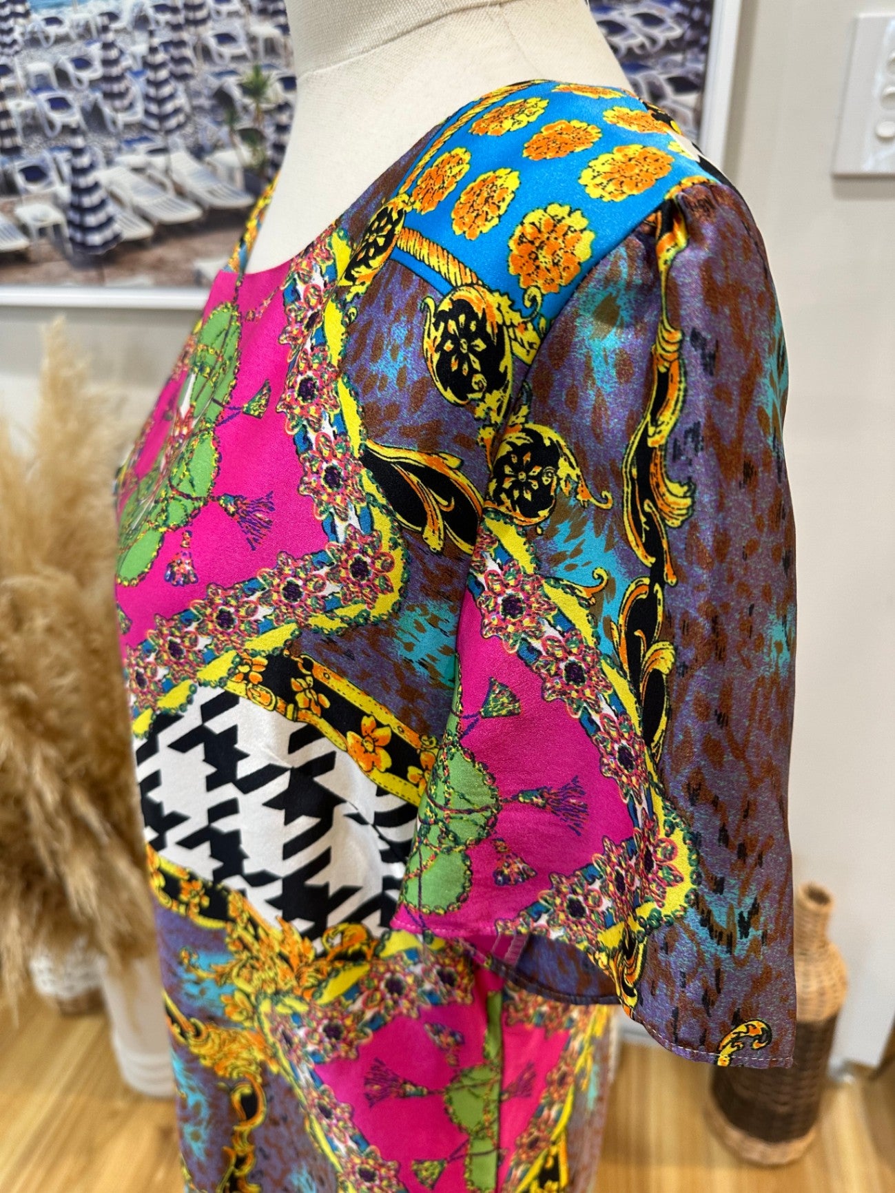 [SALE] Shift Dress - 100% silk - Tag is XL, fits Med/Large