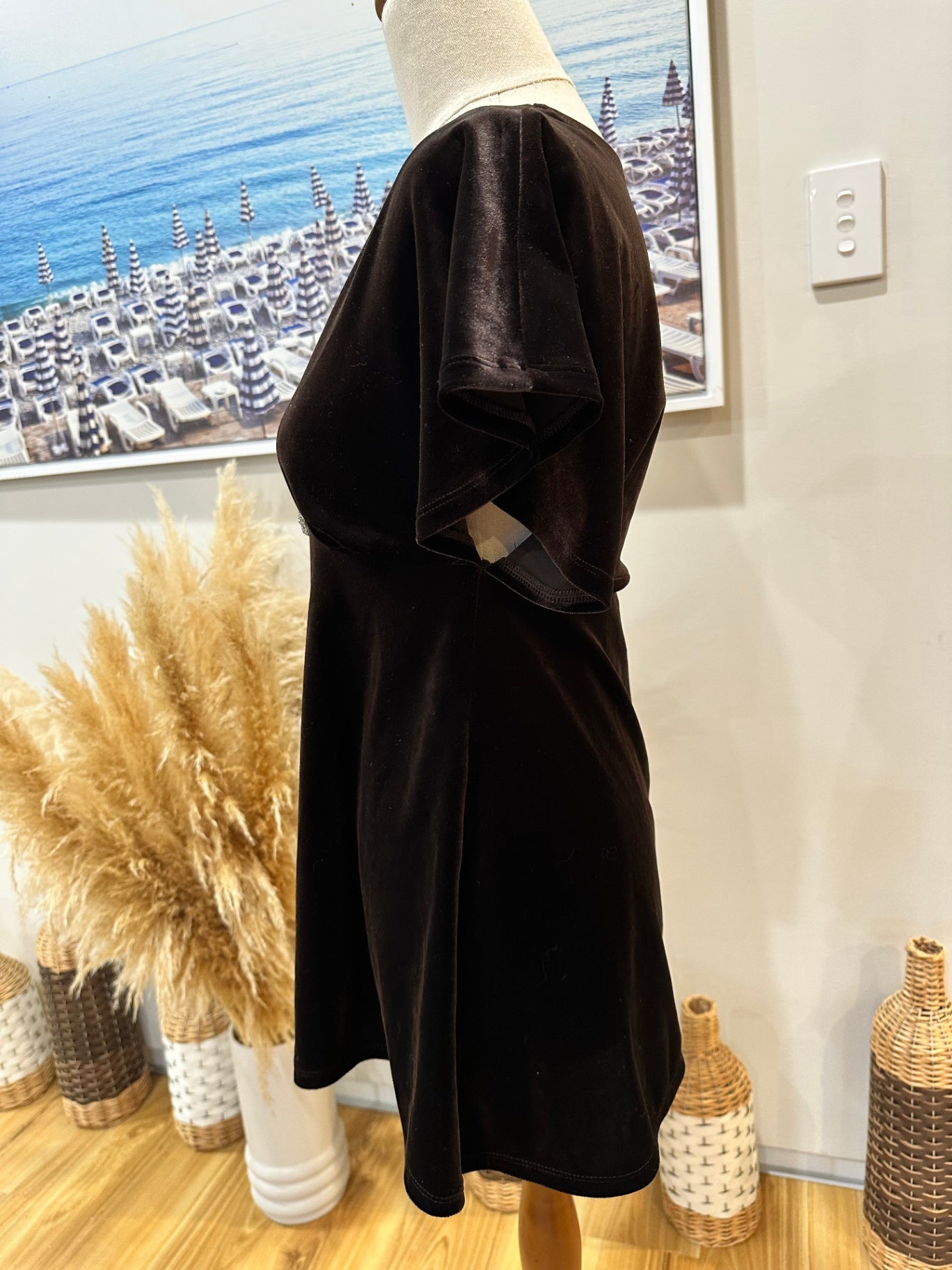 [SALE] Helen Cherry Top Medium Dark Brown