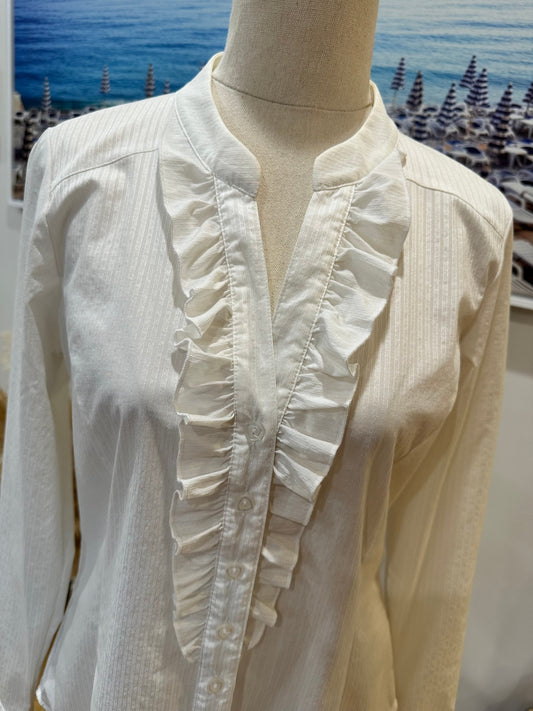 [SALE] Oliver Black Shirt 10 Cream