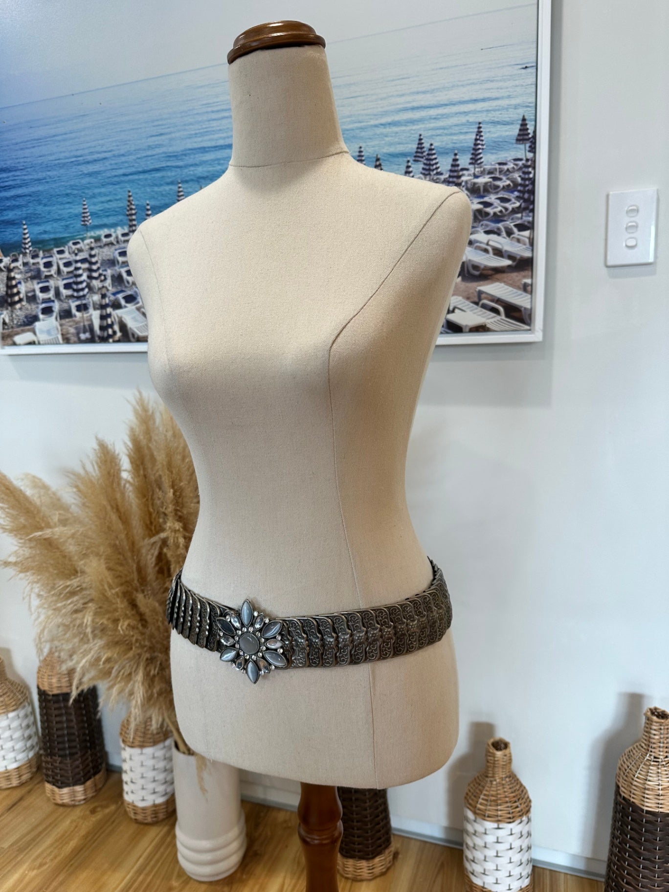 [SALE] Vintage Y2K Belt Small / Medium Silver/Gray