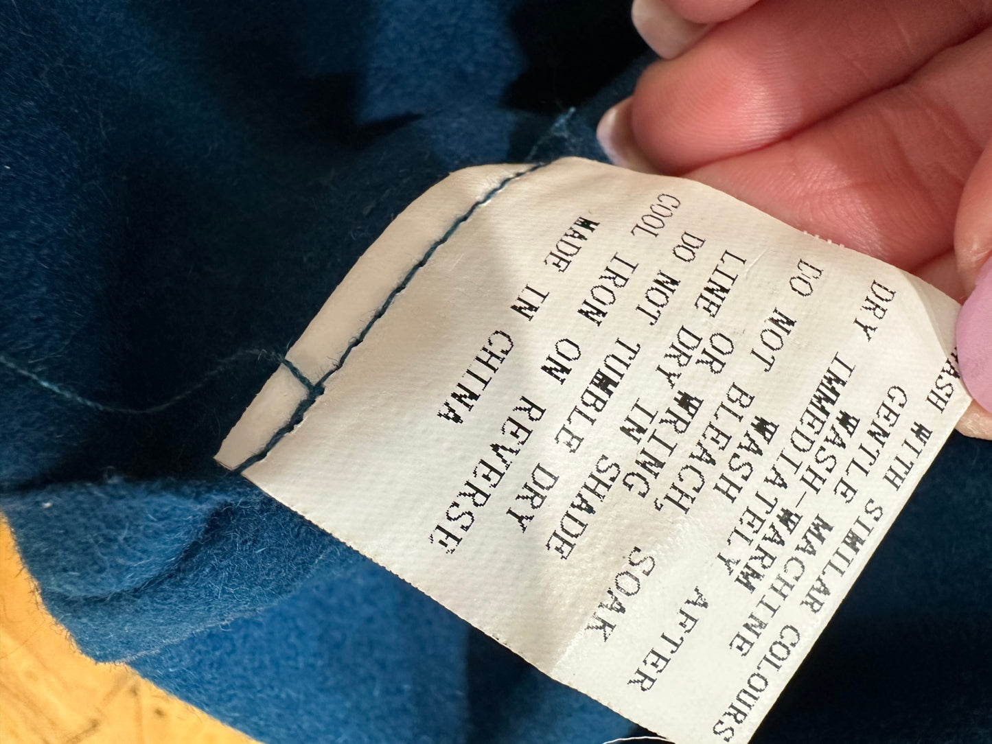 [SALE] Vest - Teal with felt like fabric - size 16